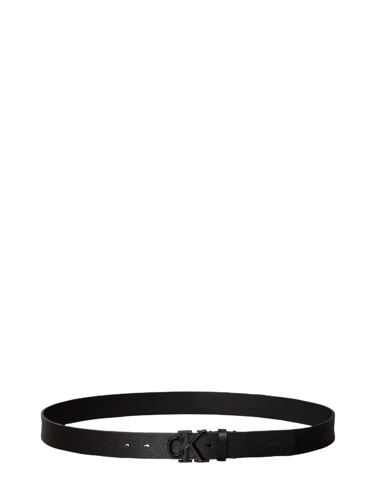 Calvin Klein - CK FACETED BUCKLE 32MM - black   matte gunmetal - 1