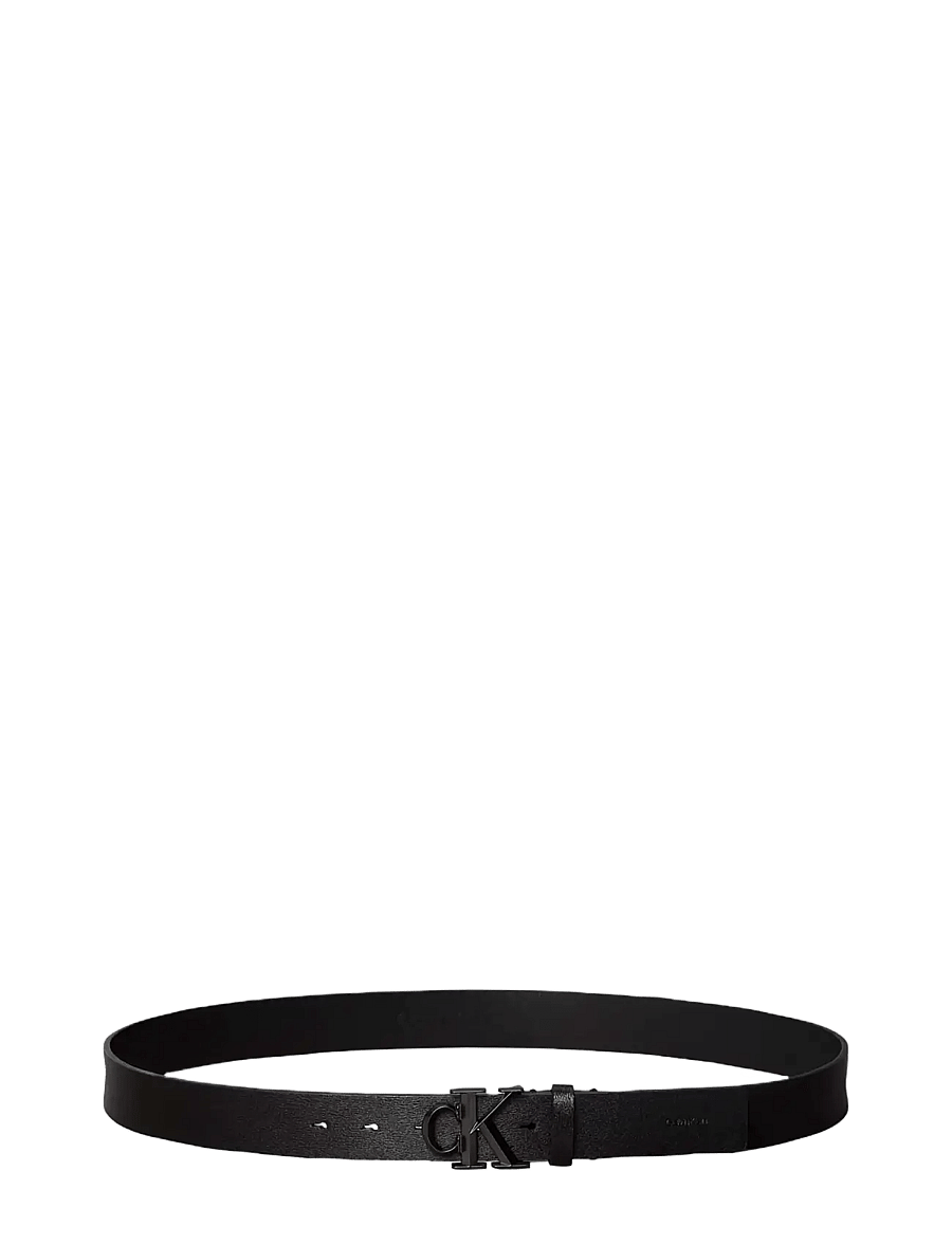 Calvin Klein - CK FACETED BUCKLE 32MM - klassische gürtel - black matte gunmetal - 1