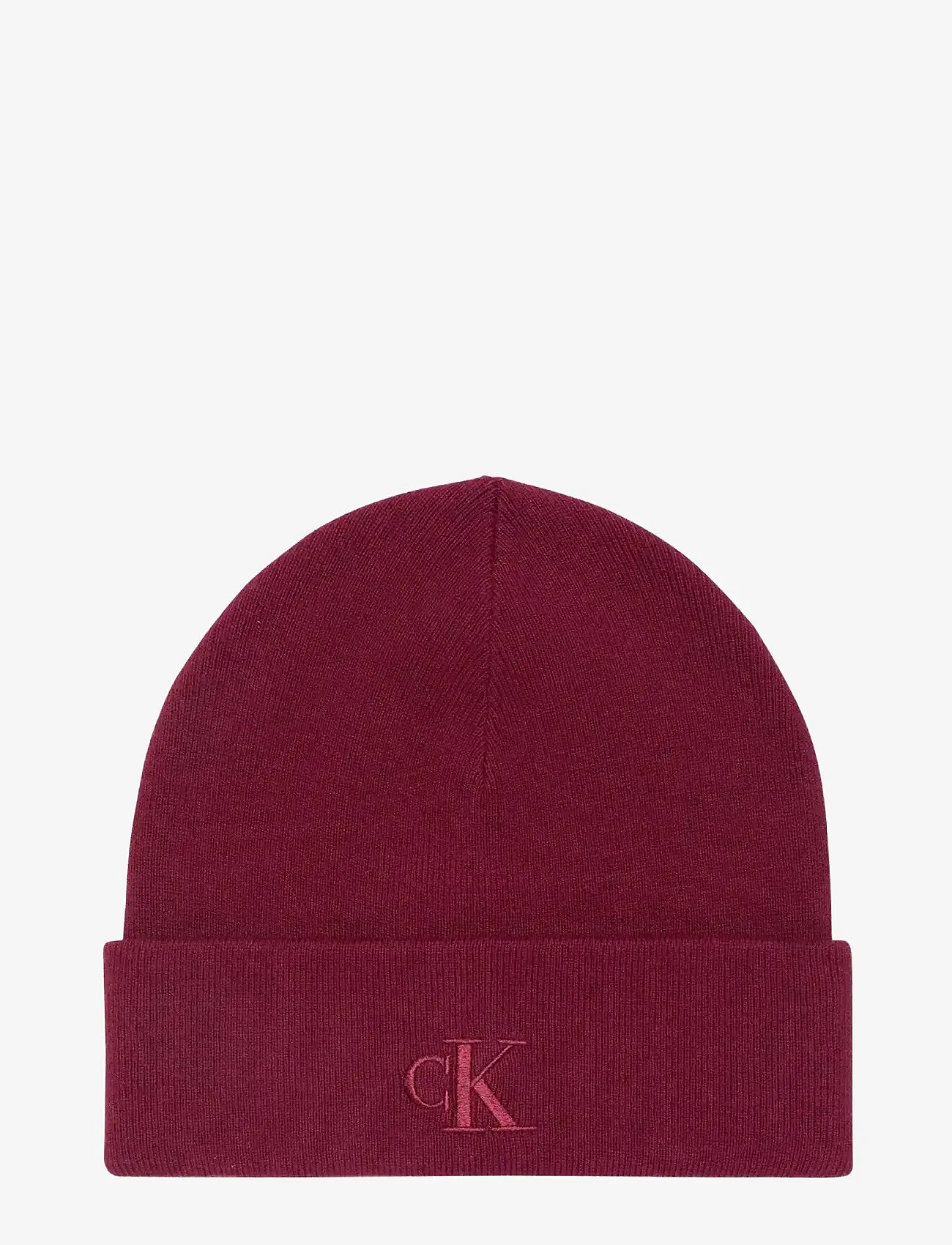 Calvin Klein - CK FINE RIB BEANIE - shop by occasion - beet red - 0