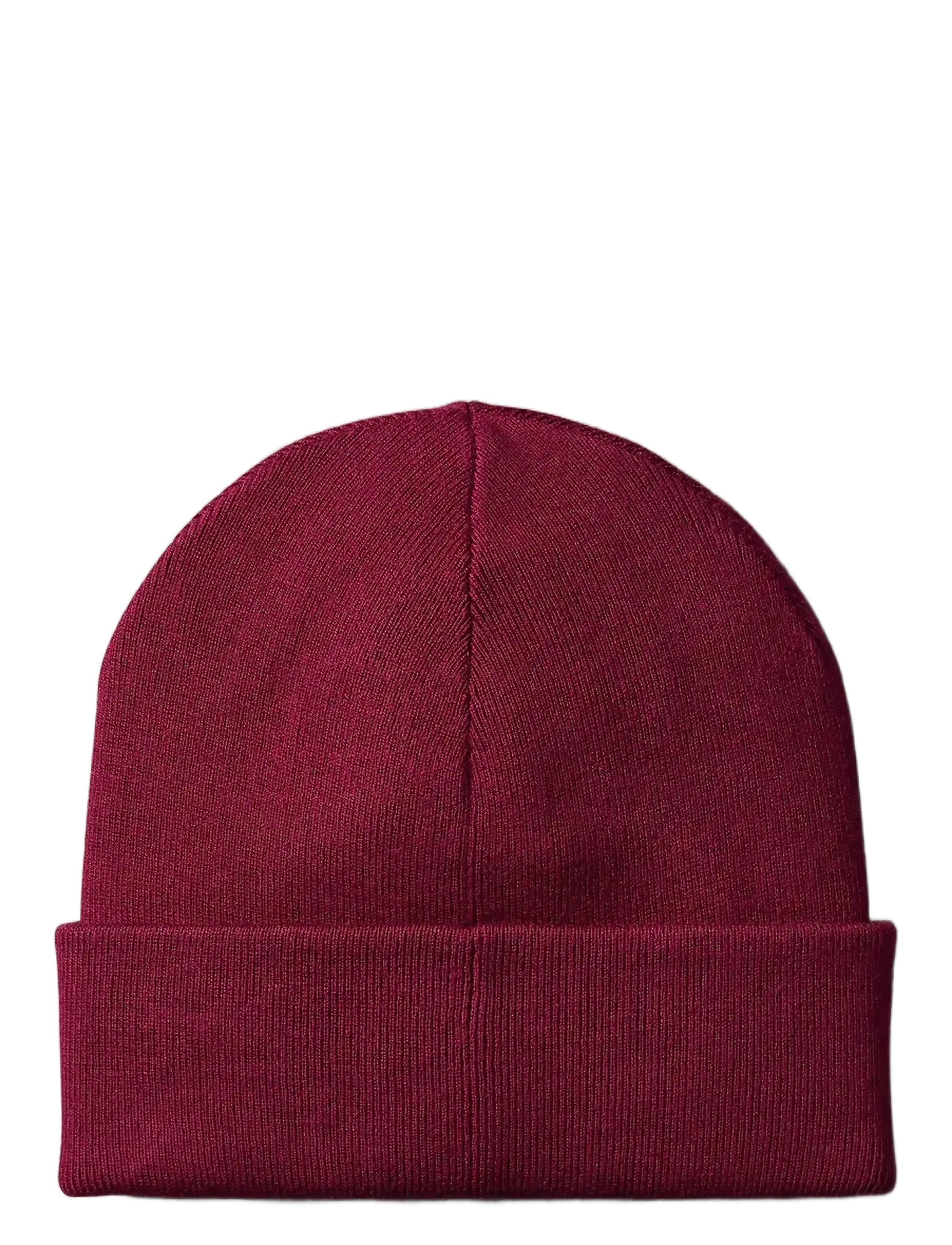 Calvin Klein - CK FINE RIB BEANIE - beet red - 1