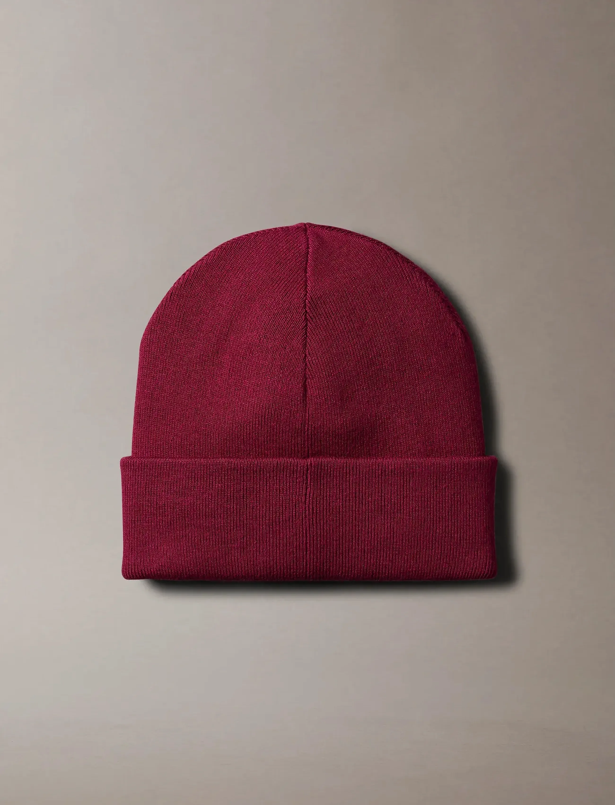 Calvin Klein - CK FINE RIB BEANIE - beet red - 3
