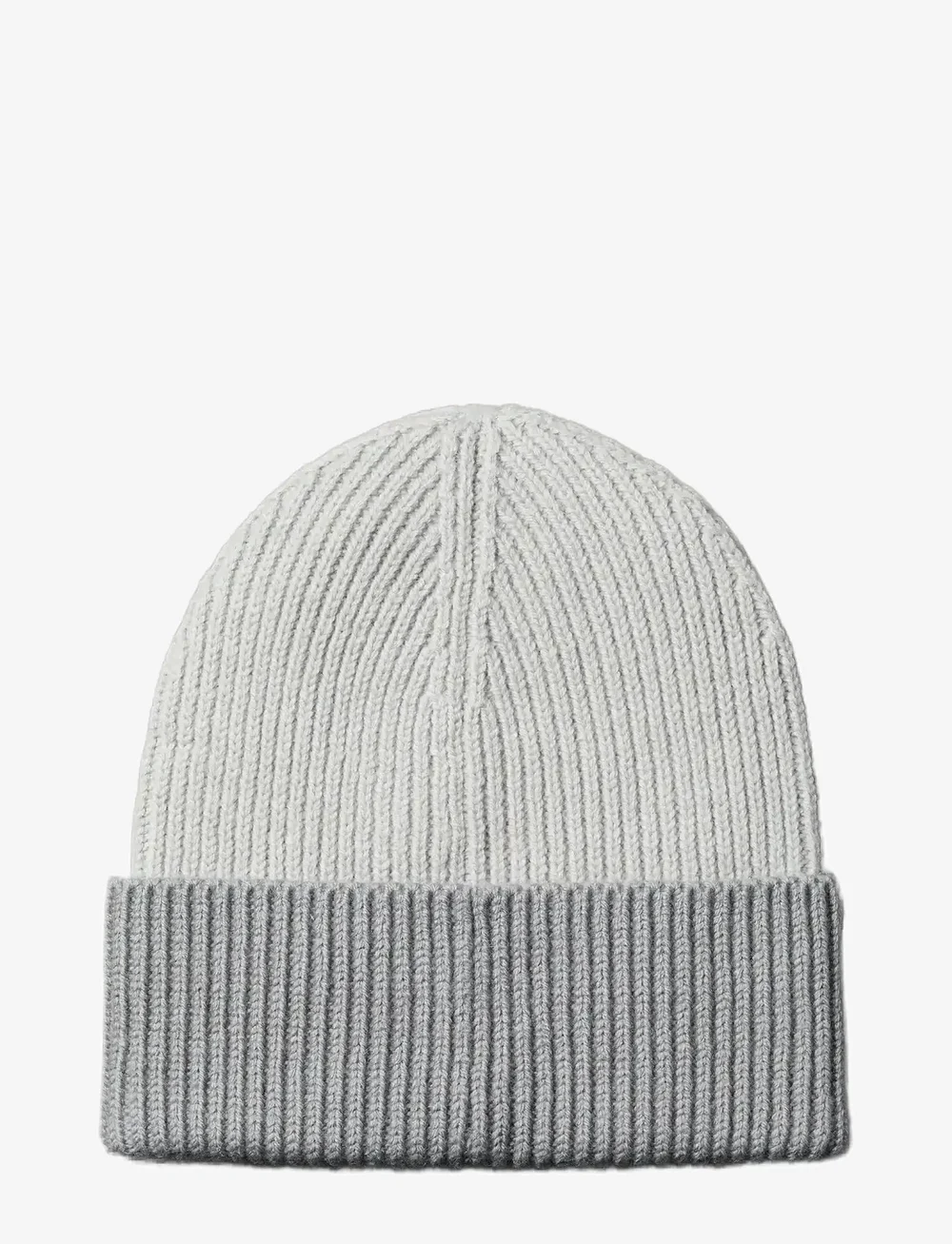 Calvin Klein - PATCH WOOL CHUNKY RIB BEANIE - mössor - quiet gray chiseled stone - 1