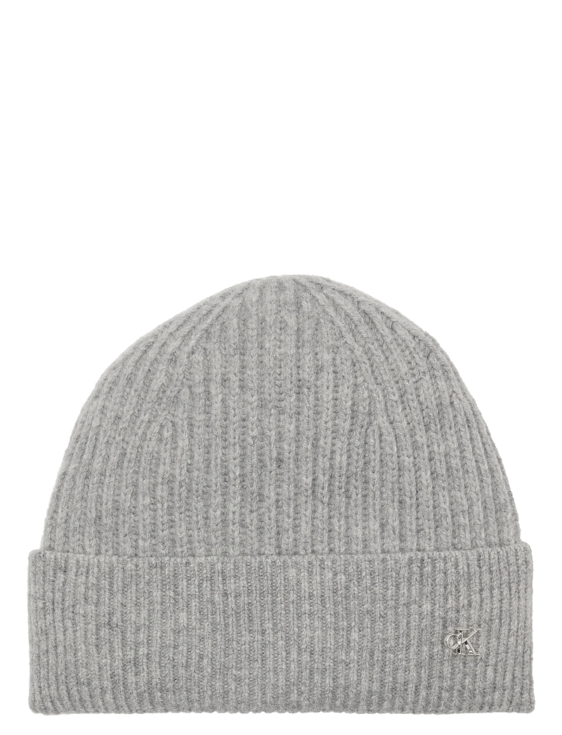 Calvin Klein - CK METAL WOOL BEANIE - shoppa efter tillfälle - light grey heather - 1