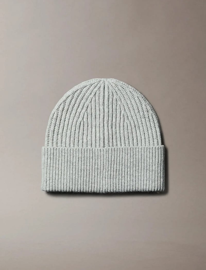 Calvin Klein - CK METAL WOOL BEANIE - shoppa efter tillfälle - light grey heather - 4