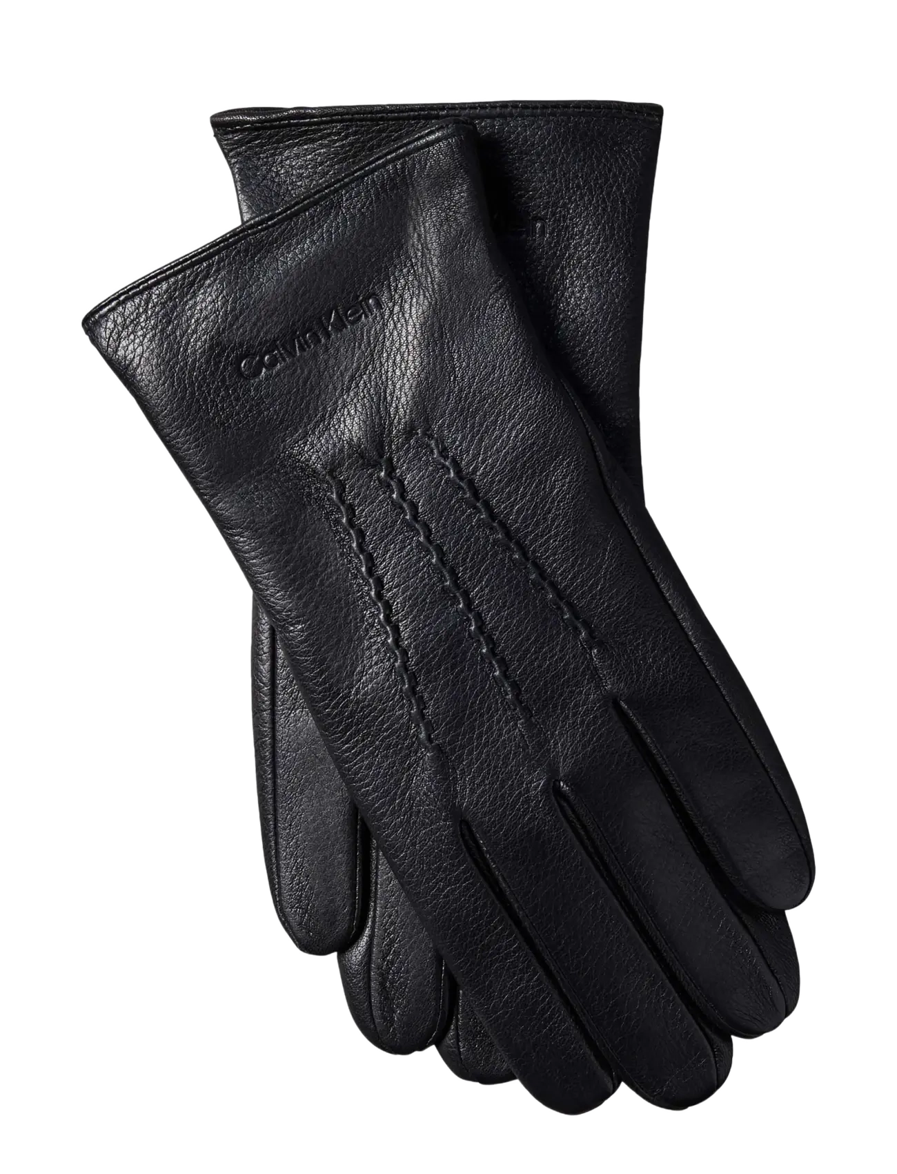 Calvin Klein - CLASSIC PEBBLE LEATHER GLOVES - osta olukorra järgi - black - 1