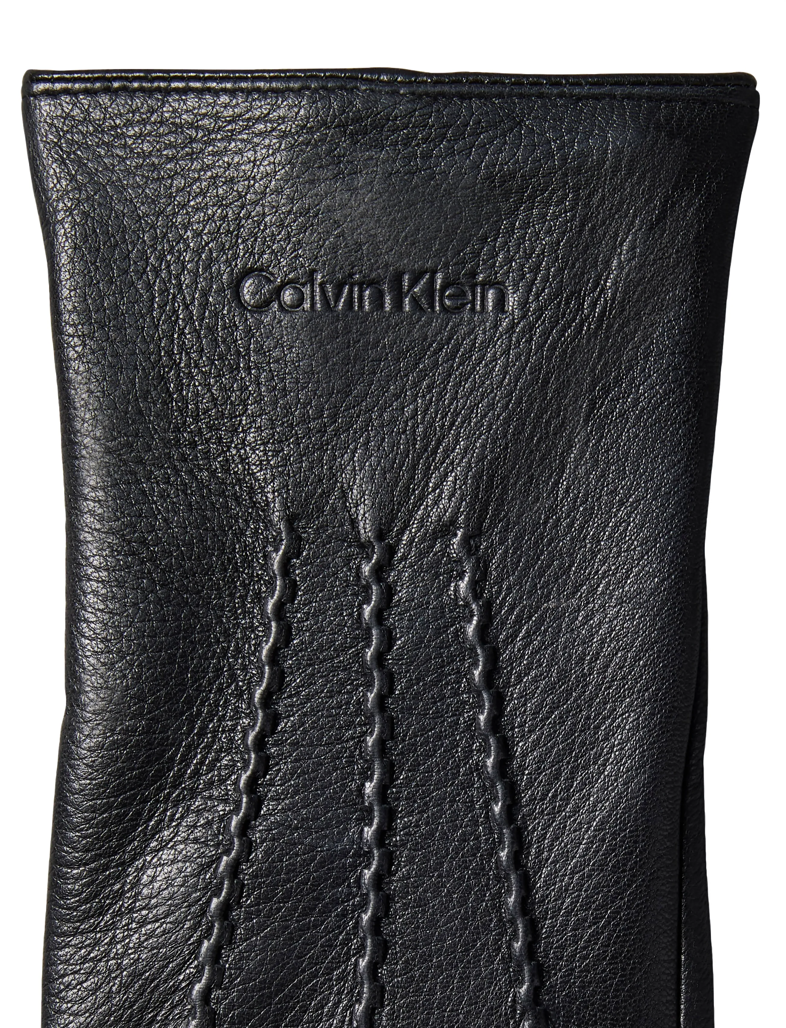 Calvin Klein - CLASSIC PEBBLE LEATHER GLOVES - osta olukorra järgi - black - 4