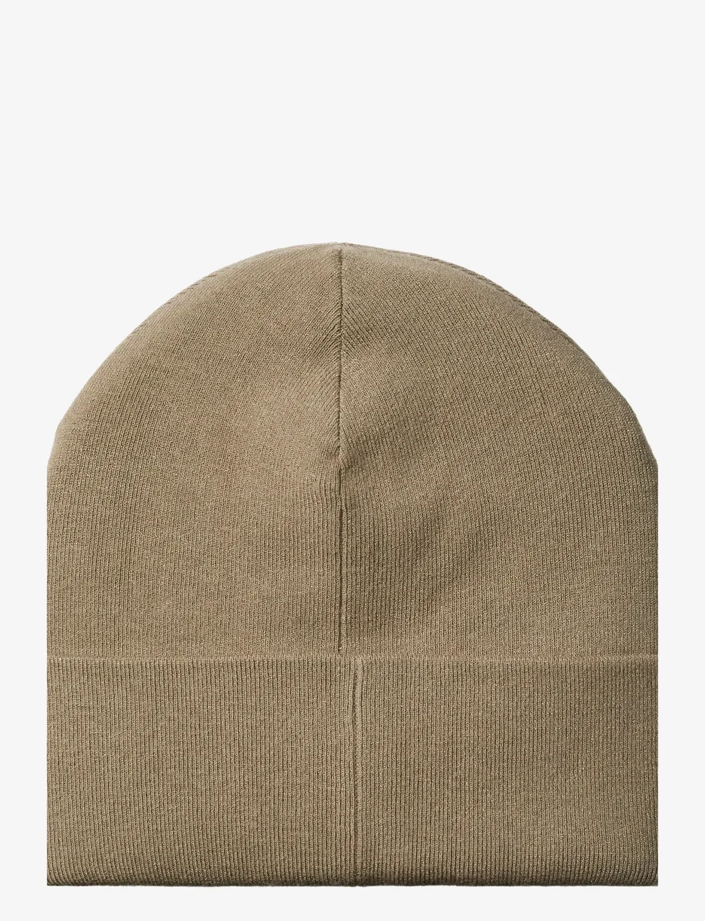 Calvin Klein - EMBLEM PATCH FINE RIB BEANIE - mössor - taupe - 1