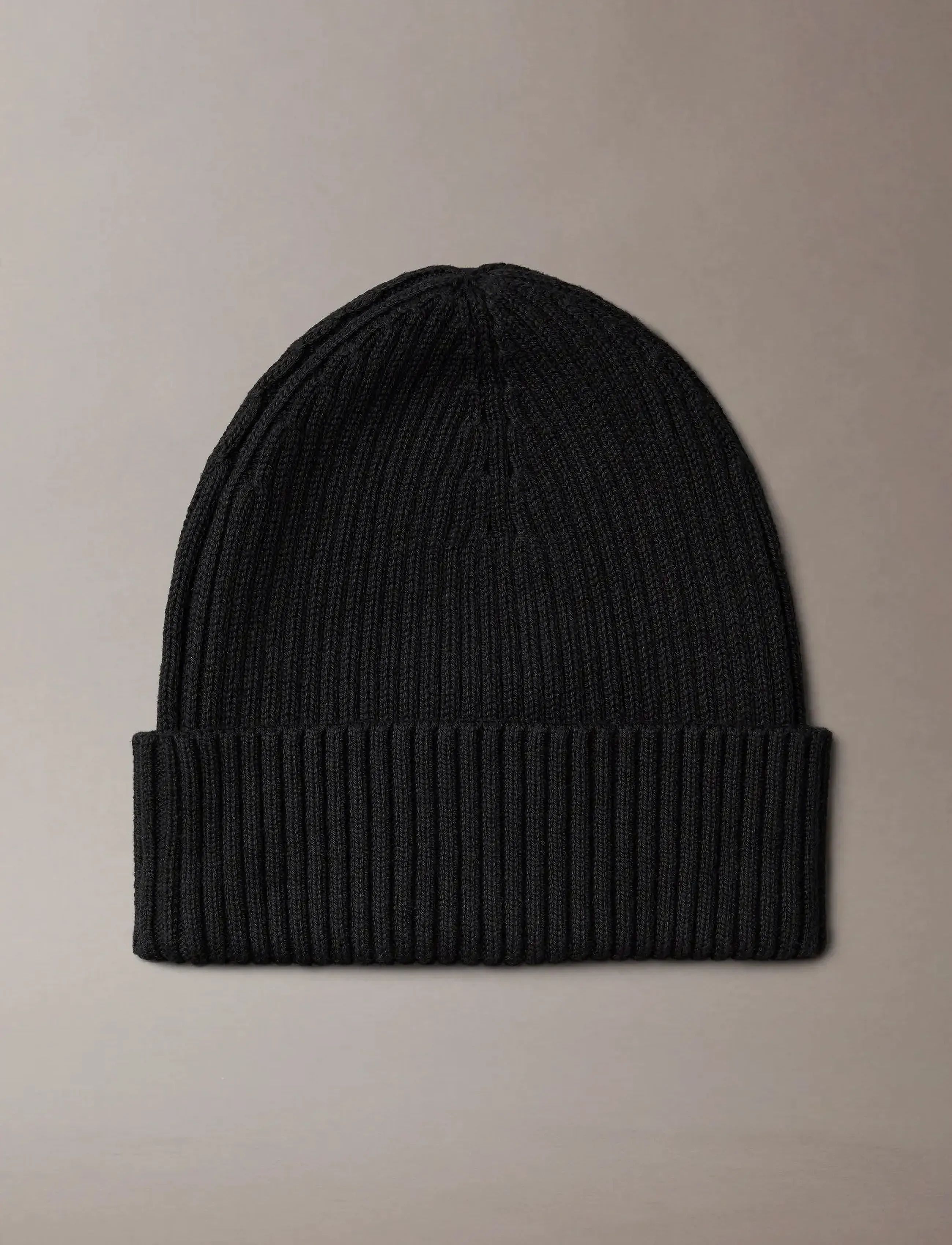 Calvin Klein Patch Chunky Rib Cotton Beanie mössor dam – bild 3