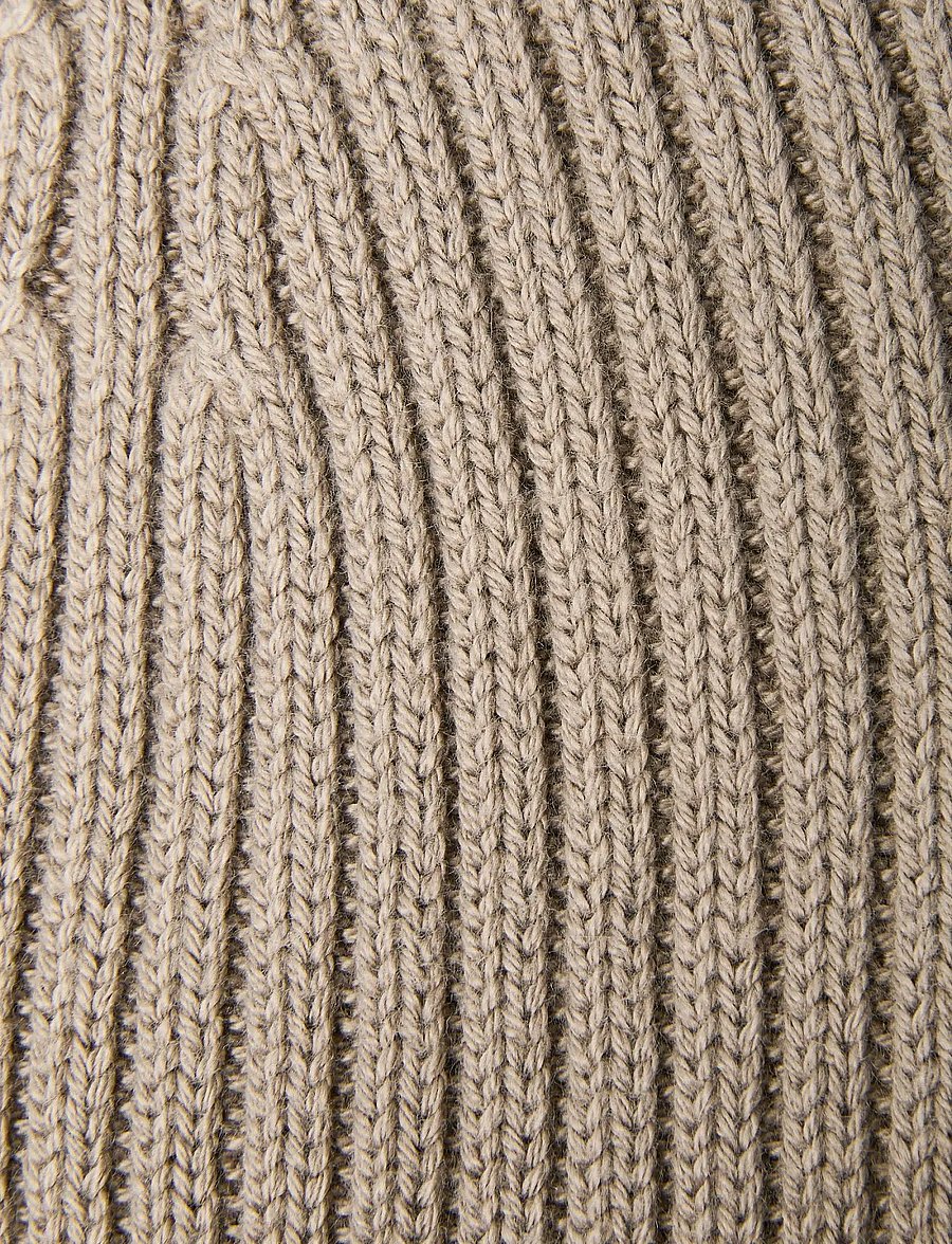 Calvin Klein - PATCH CHUNKY RIB COTTON BEANIE - shoppa efter tillfälle - brindle - 3