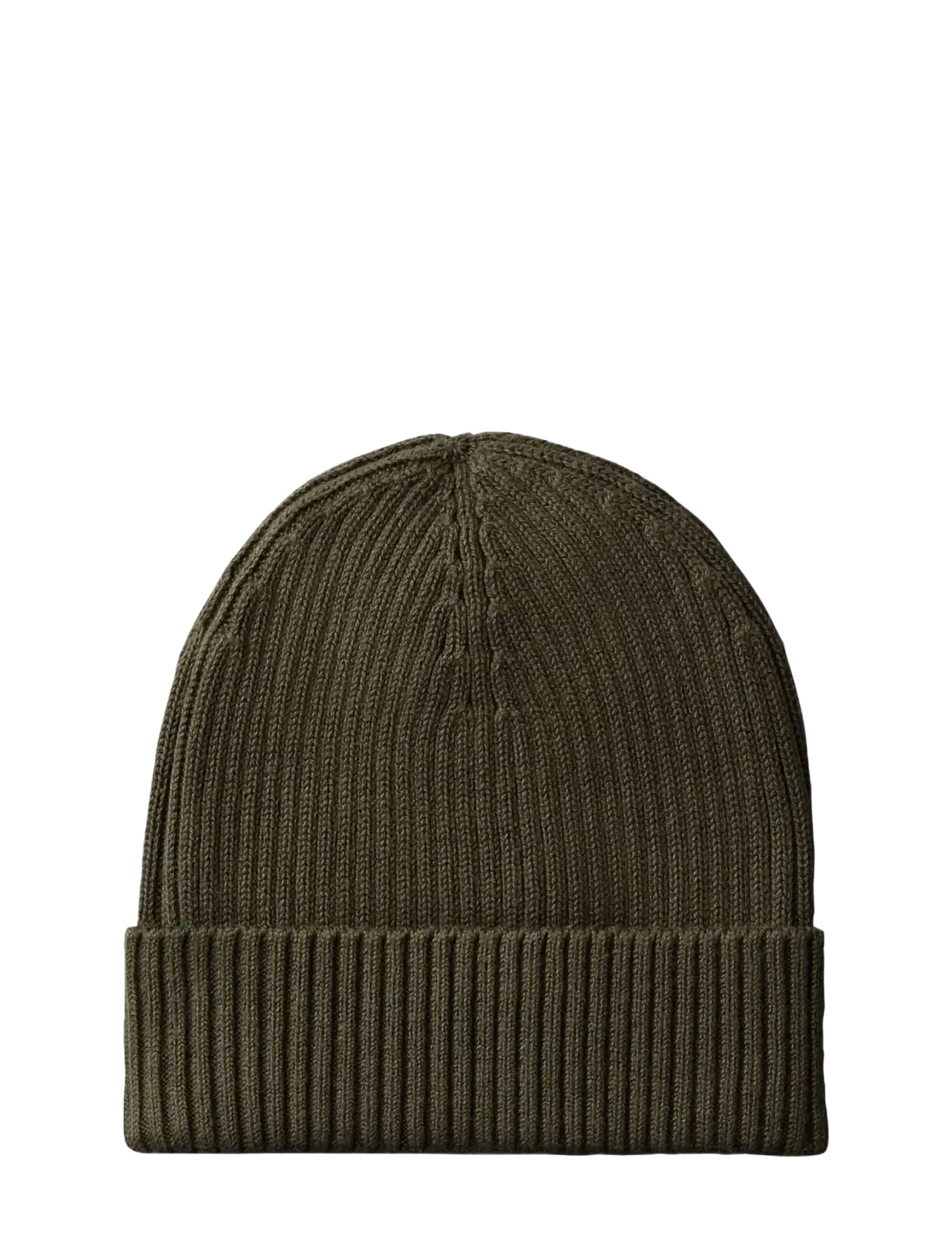 Calvin Klein - PATCH CHUNKY RIB COTTON BEANIE - shop efter anledning - olive night - 1