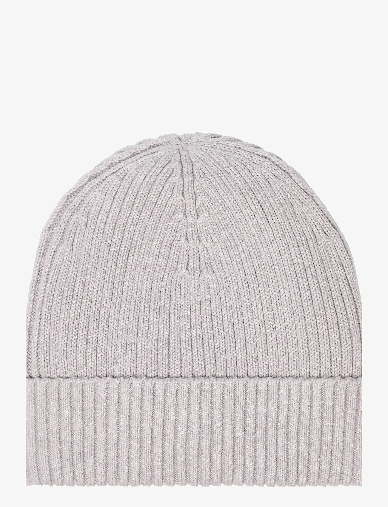 Calvin Klein - PATCH CHUNKY RIB COTTON BEANIE - shoppa efter tillfälle - silver sconce - 1