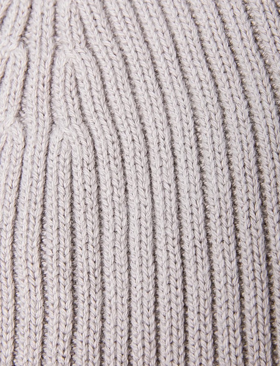 Calvin Klein - PATCH CHUNKY RIB COTTON BEANIE - osta olukorra järgi - silver sconce - 3
