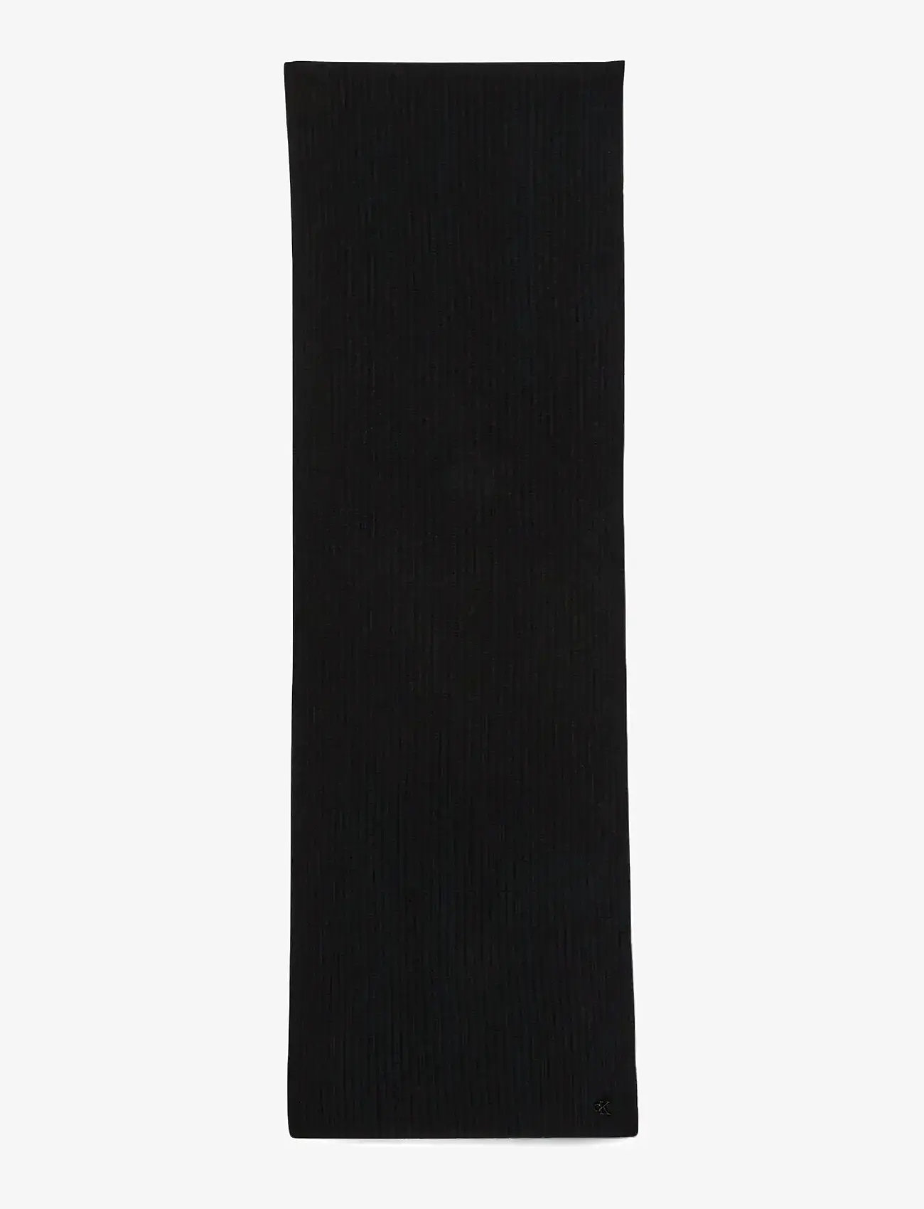 Calvin Klein - CK METAL WOOL RIB SCARF - halsdukar - black - 0