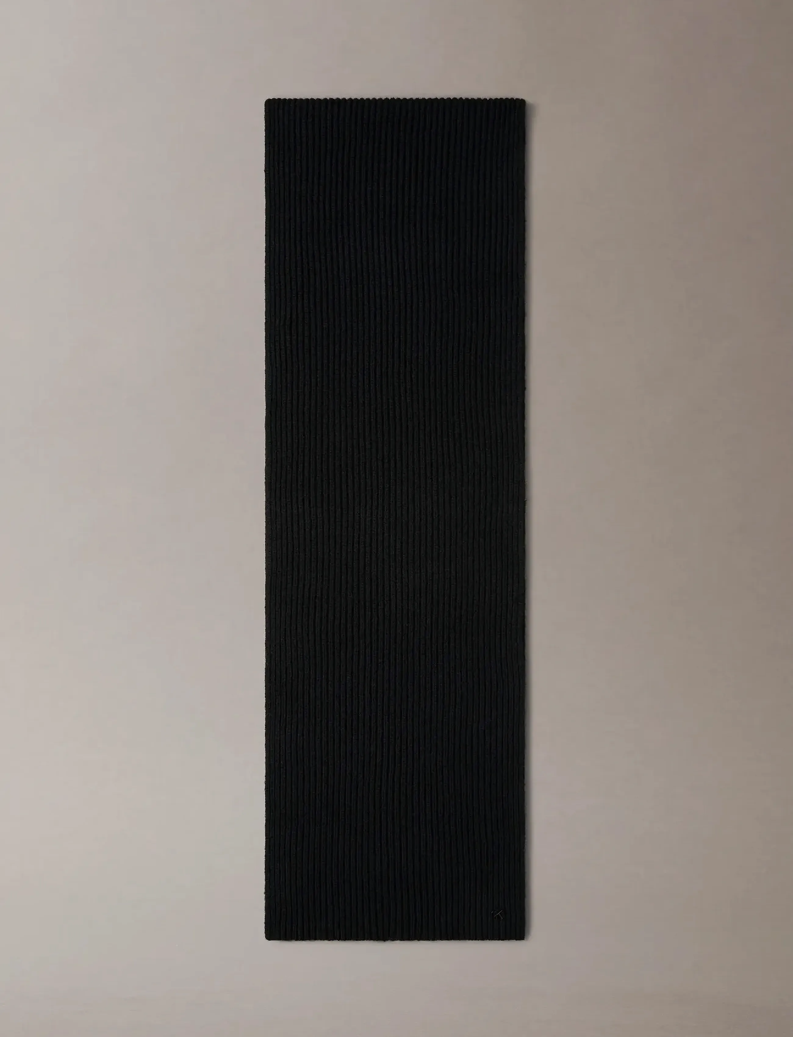 Calvin Klein - CK METAL WOOL RIB SCARF - talvesallid - black - 1