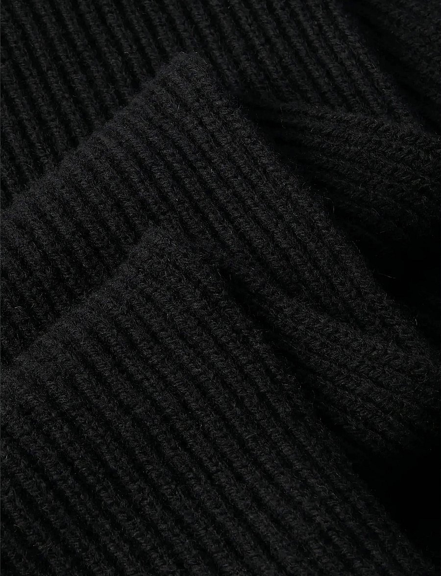 Calvin Klein - CK METAL WOOL RIB SCARF - talvesallid - black - 3