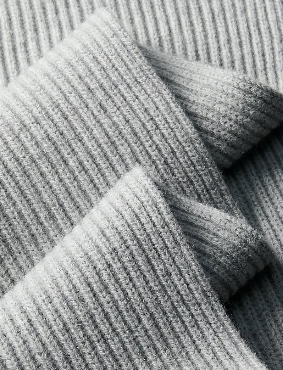 Calvin Klein - CK METAL WOOL RIB SCARF - kaulahuivit - light grey heather - 3