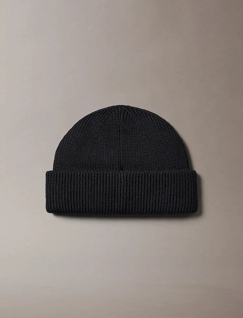 Calvin Klein - PATCH CHUNKY RIB DOCKER BEANIE - nach anlass kaufen - black - 2