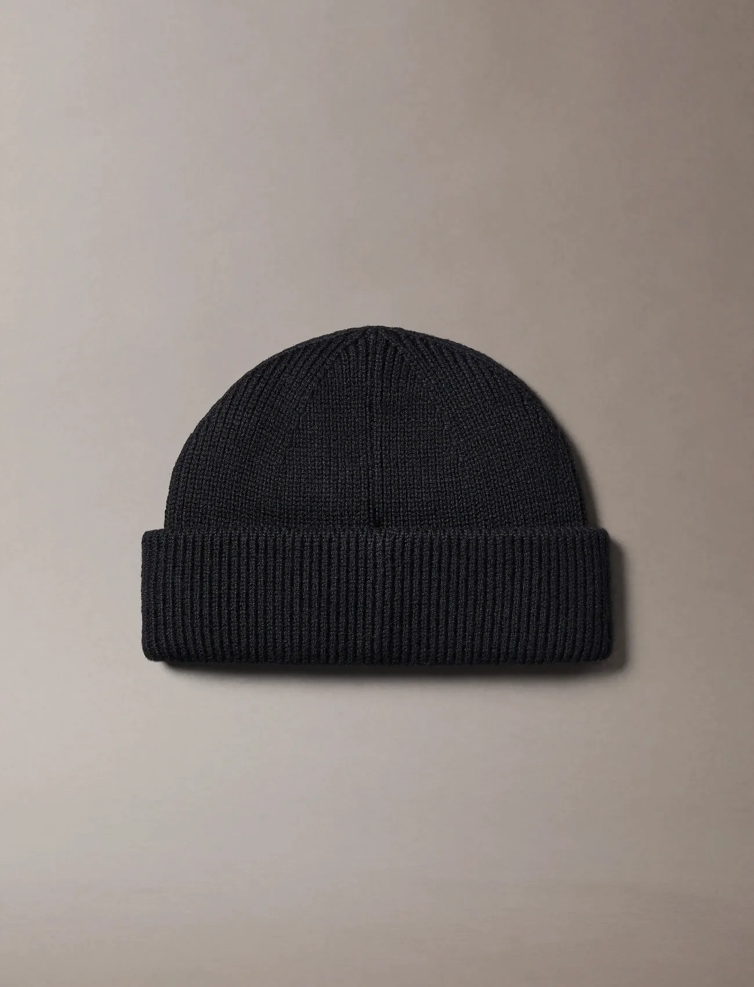 Calvin Klein - PATCH CHUNKY RIB DOCKER BEANIE - accessories - black - 2