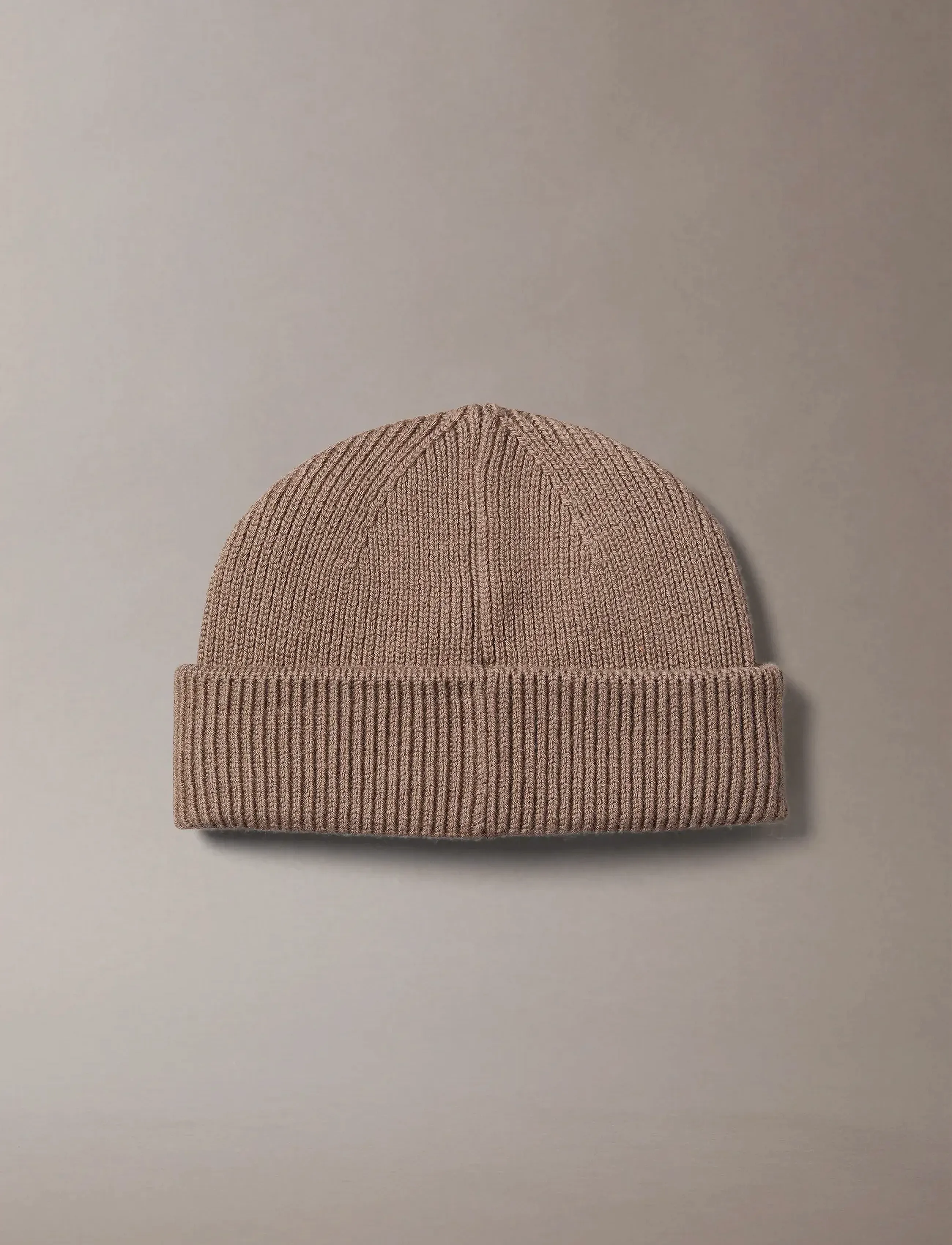 Calvin Klein - PATCH CHUNKY RIB DOCKER BEANIE - accessoires - walnut - 2