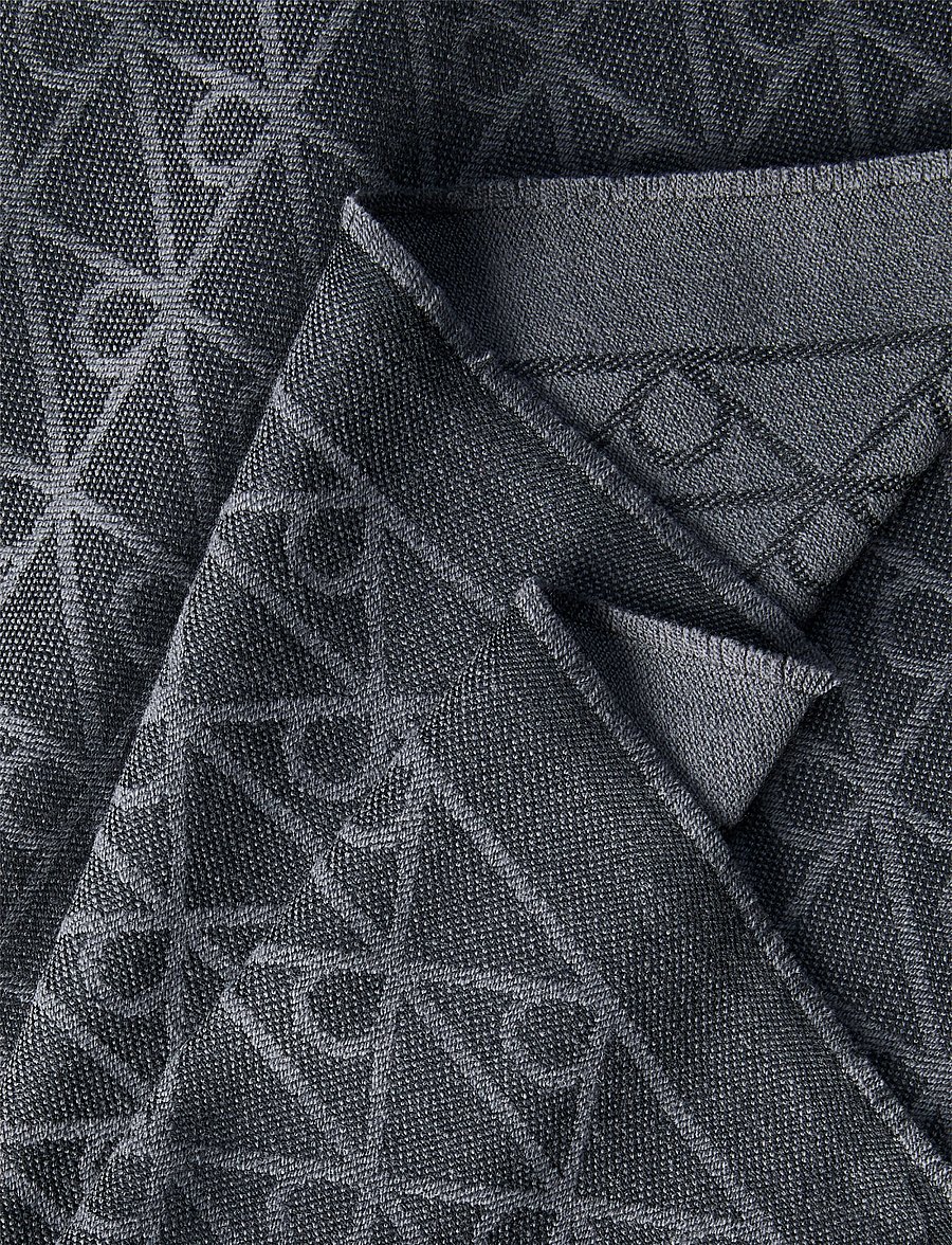 Calvin Klein - TONAL AOP JCQ LW SCARF - winterschals - black - 4