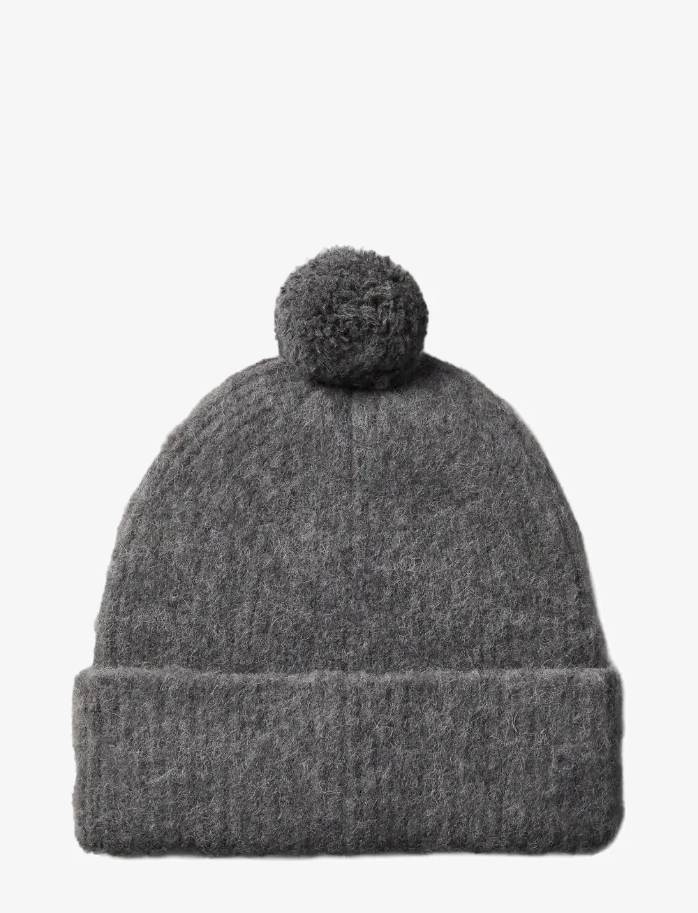 Calvin Klein - EMBLEM BRUSHED POMPOM BEANIE - mössor - dark grey - 1