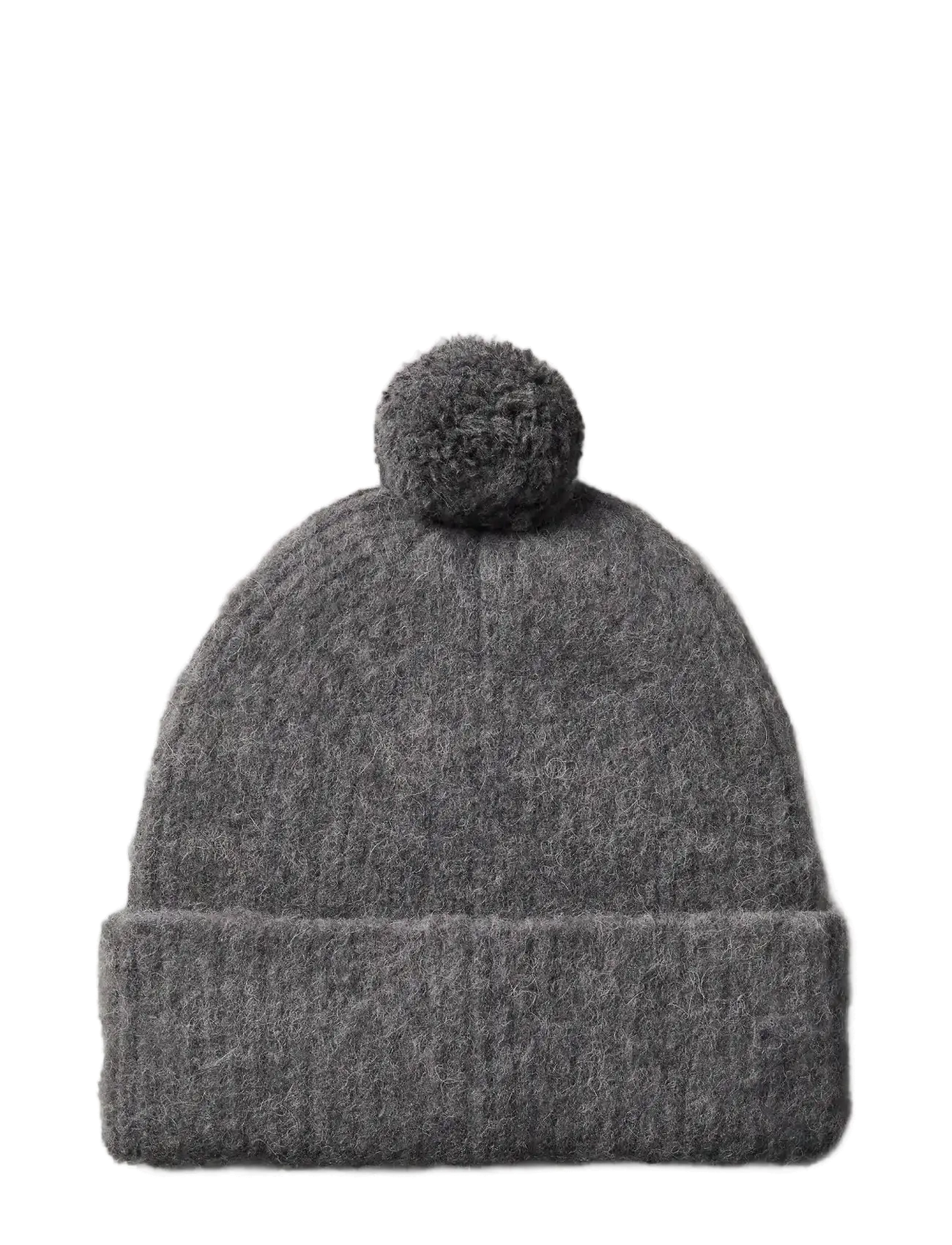 Calvin Klein - EMBLEM BRUSHED POMPOM BEANIE - accessoires - dark grey - 1