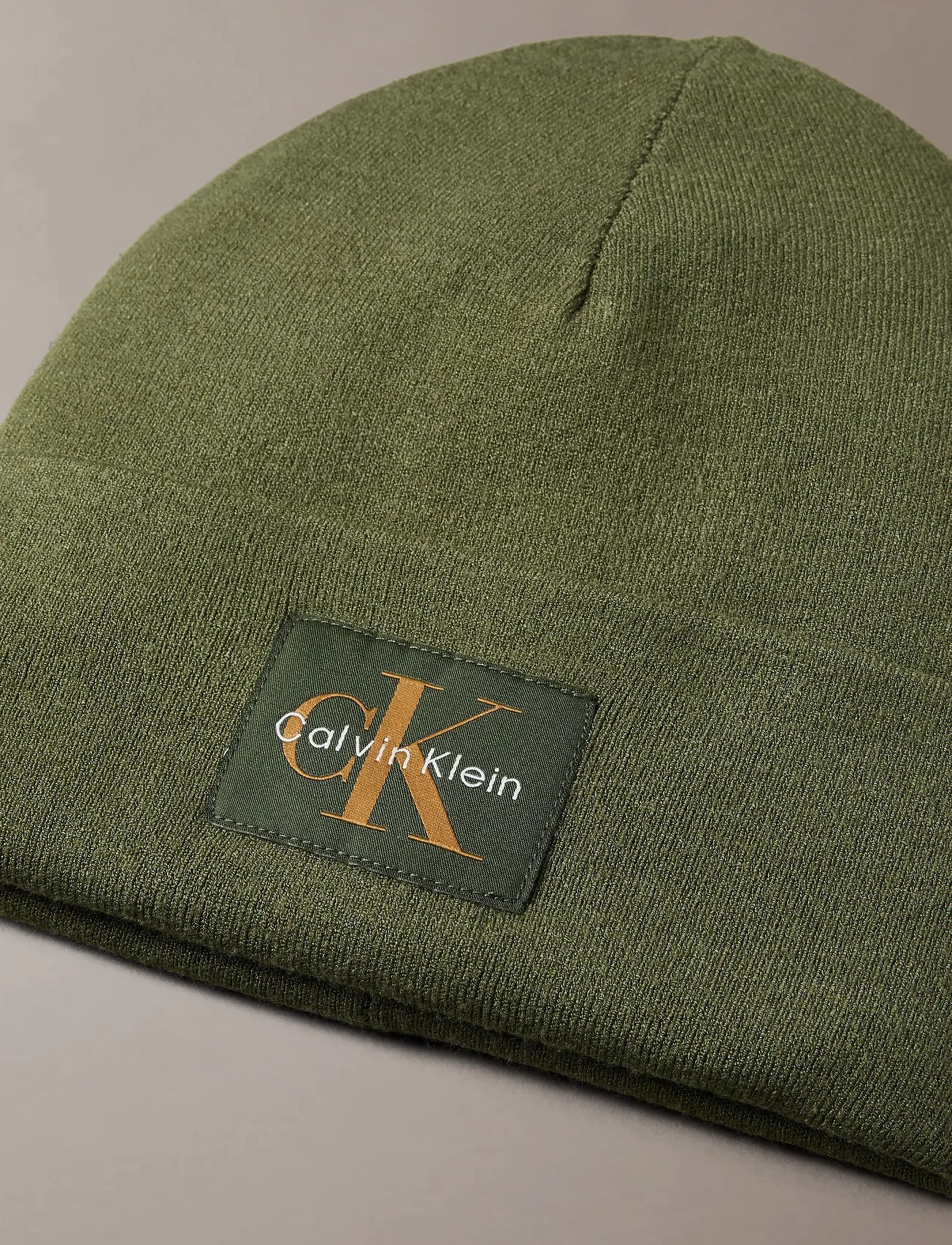 Calvin Klein - MONOLOGO PATCH BEANIE - accessories - thyme - 2