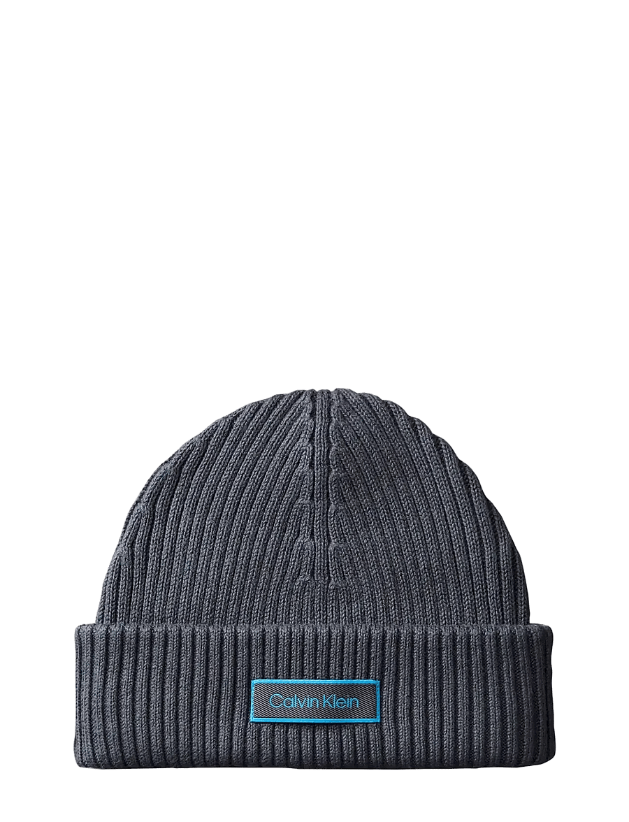 Calvin Klein - PATCH CHUNKY RIB COTTON DOCKER - osta olukorra järgi - iron gate - 0