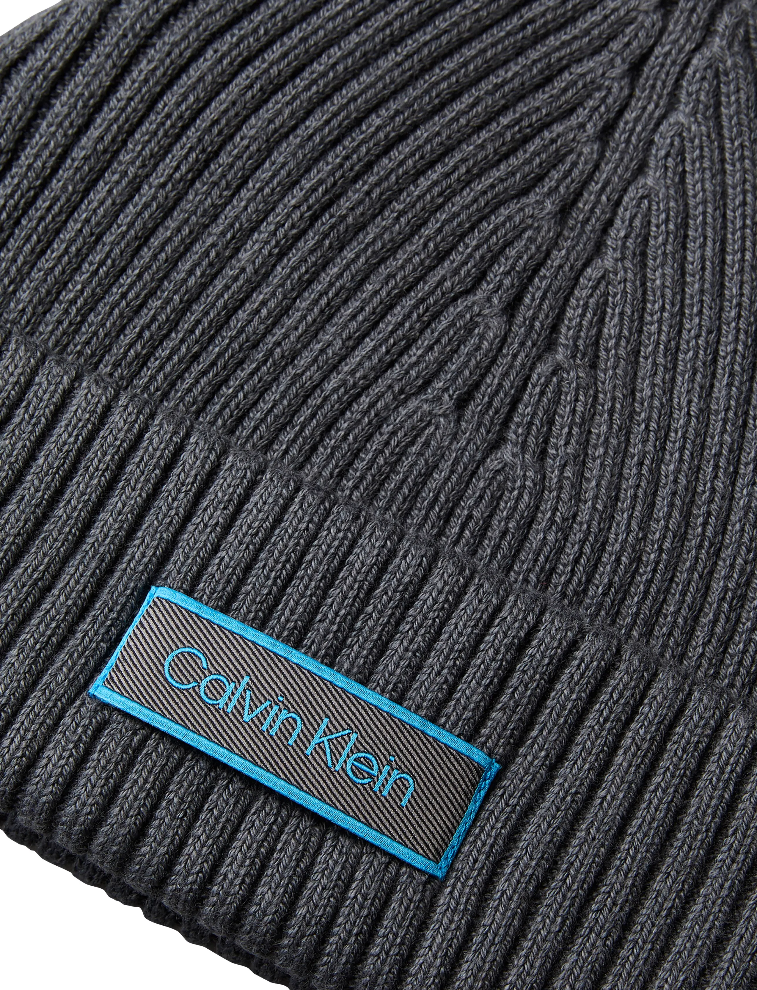 Calvin Klein - PATCH CHUNKY RI﻿B COTTON DOCKER - iron gate - 2