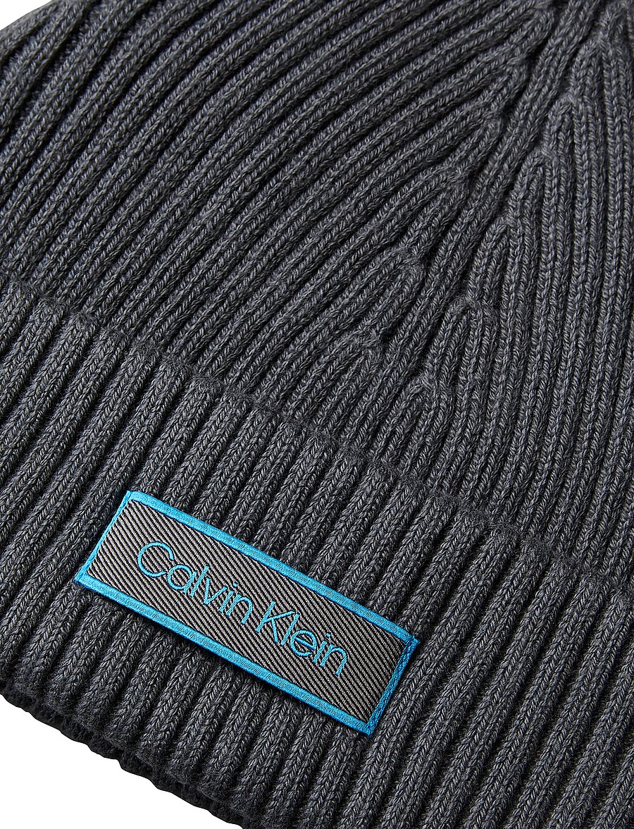 Calvin Klein - PATCH CHUNKY RIB COTTON DOCKER - osta olukorra järgi - iron gate - 2