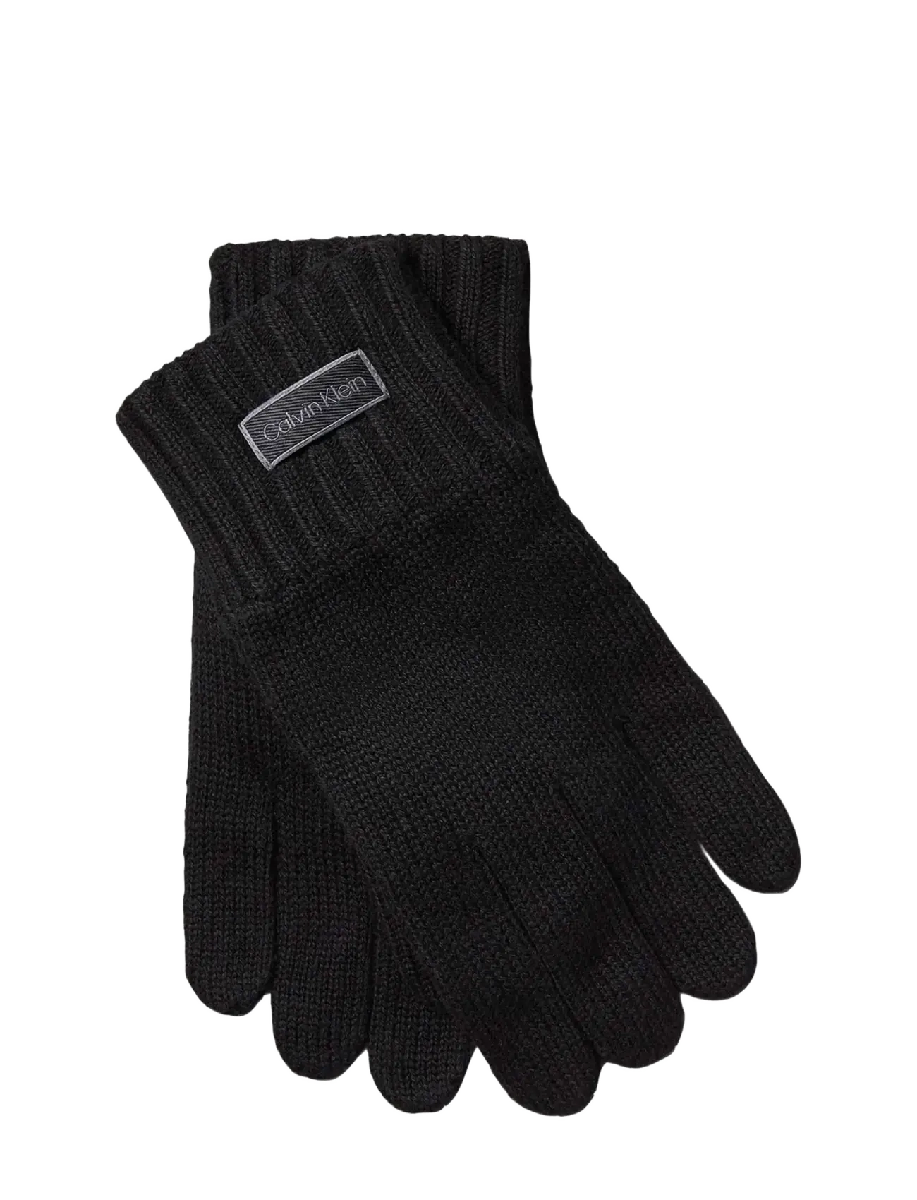 Calvin Klein PATCH K﻿NITTED GLOVES - Accessoires - BLACK / black