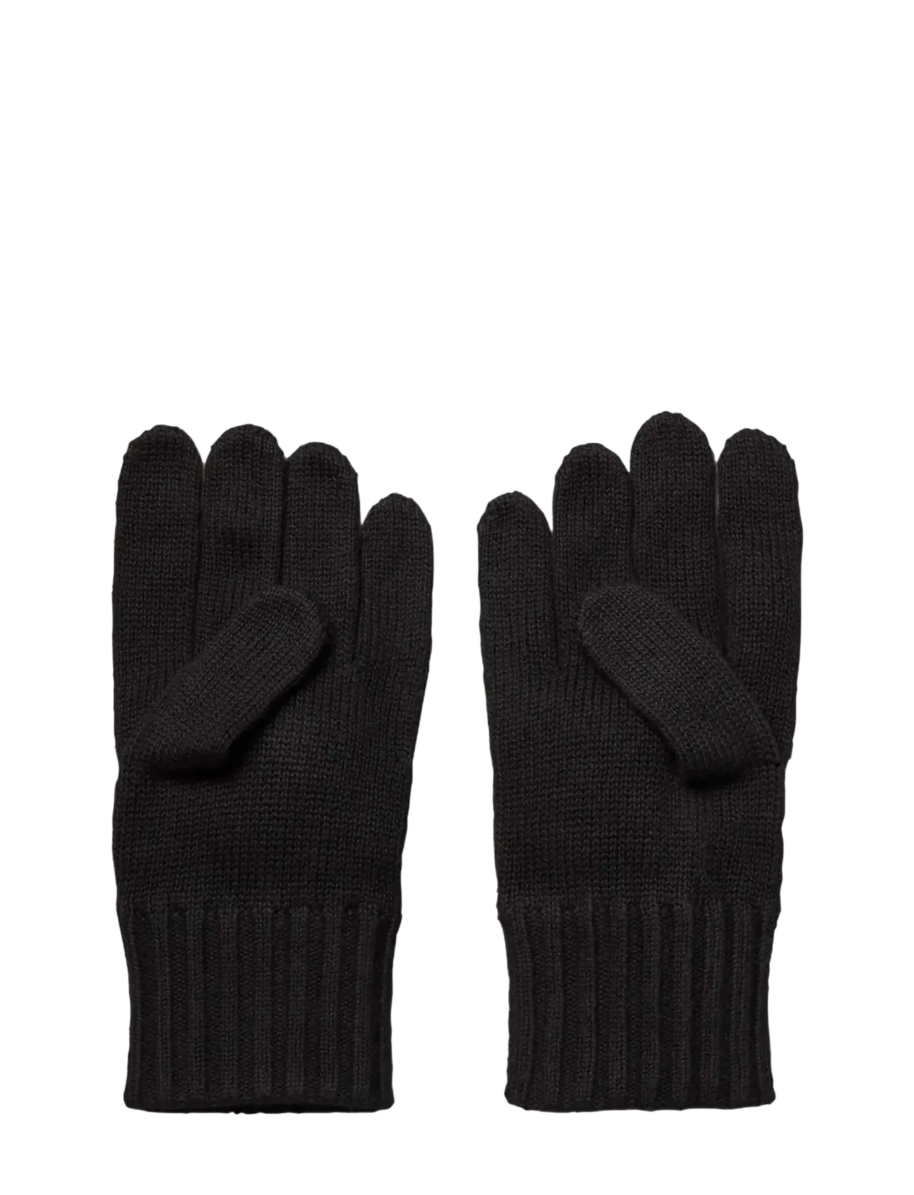 Calvin Klein - PATCH K﻿NITTED GLOVES - black - 1