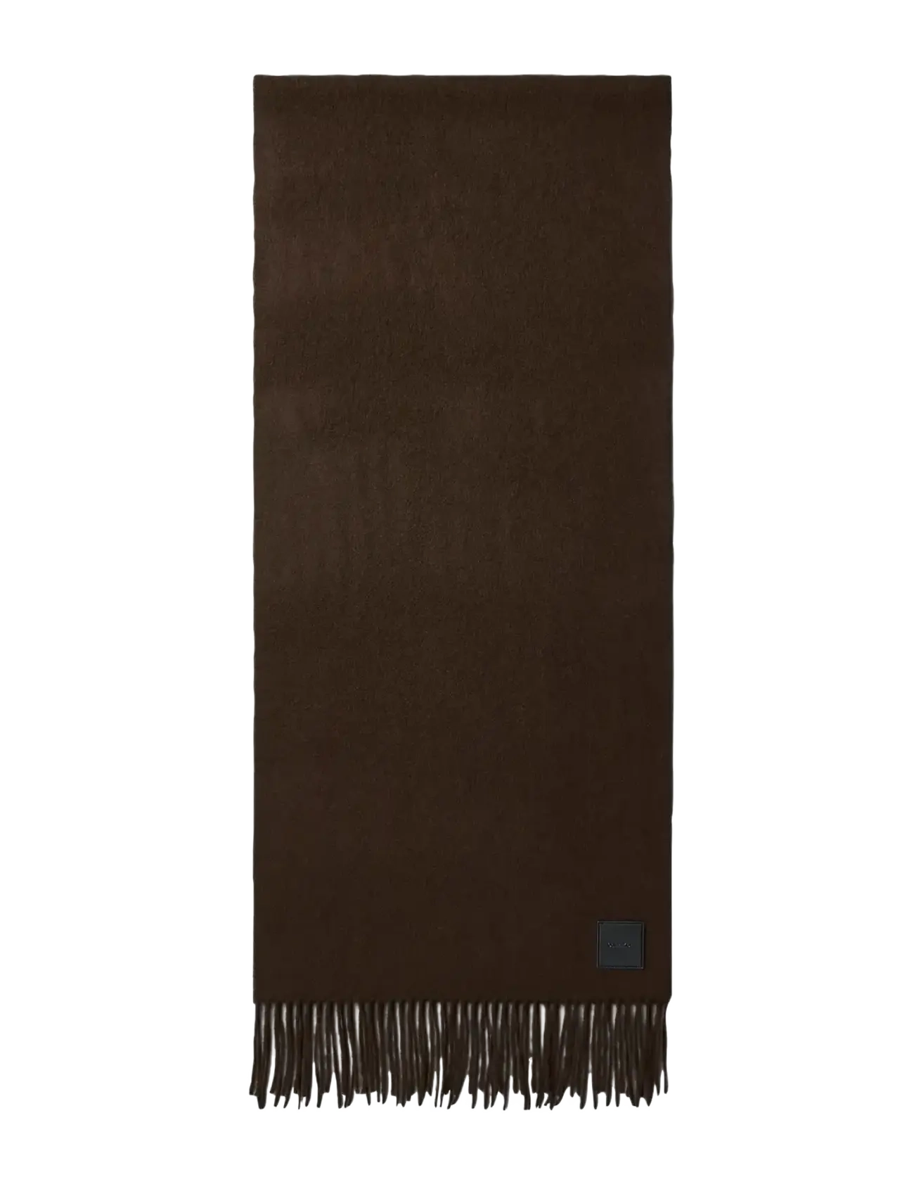 Leather Patch Wool Mw Scarf