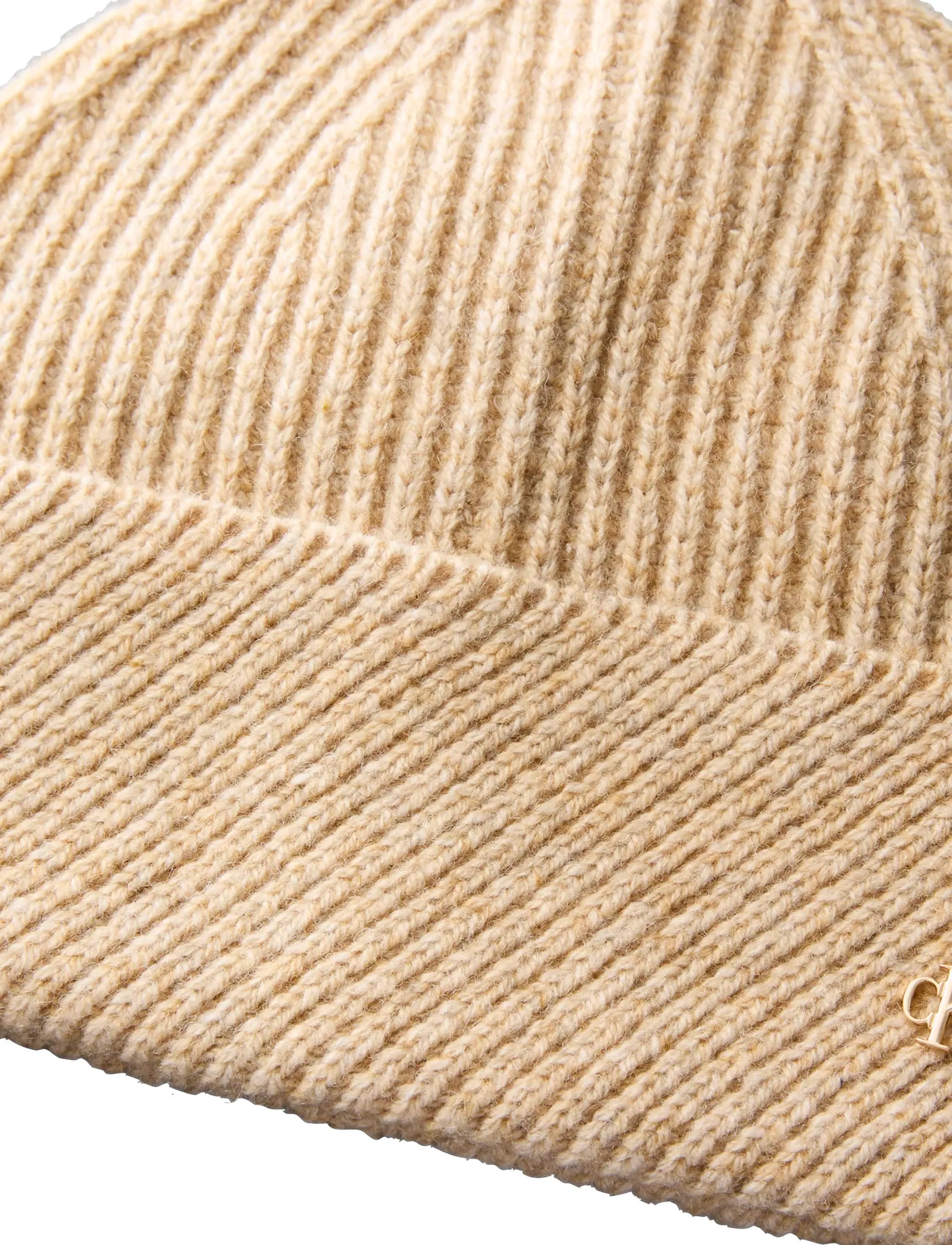 Calvin Klein - CK METAL BEANIE + SCARF GIFTSET - winter scarves - b2299 dk beige heather - 2