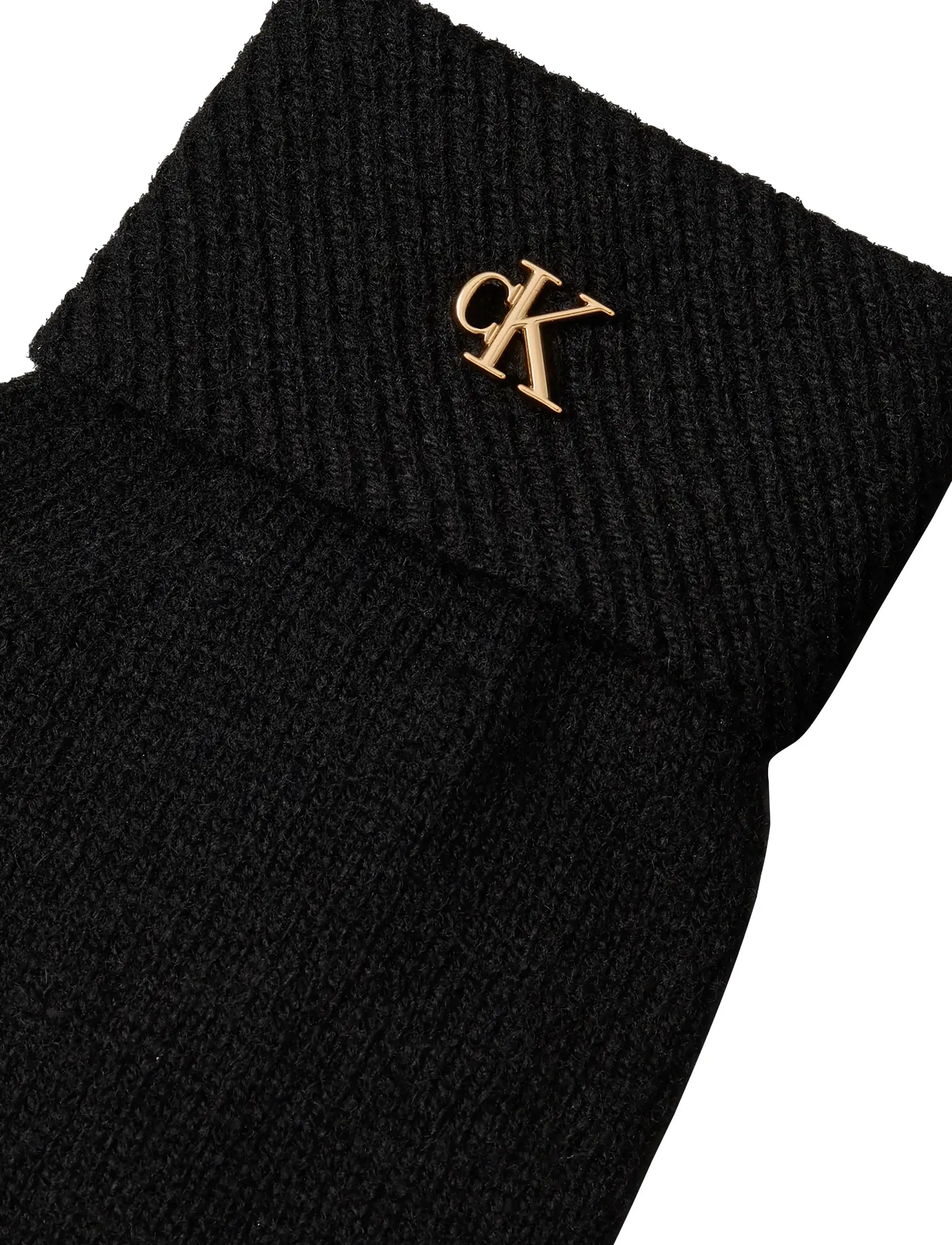 Calvin Klein - CK METAL BEANIE+GLOVES GIFTSET - sõrmikud - black - 3
