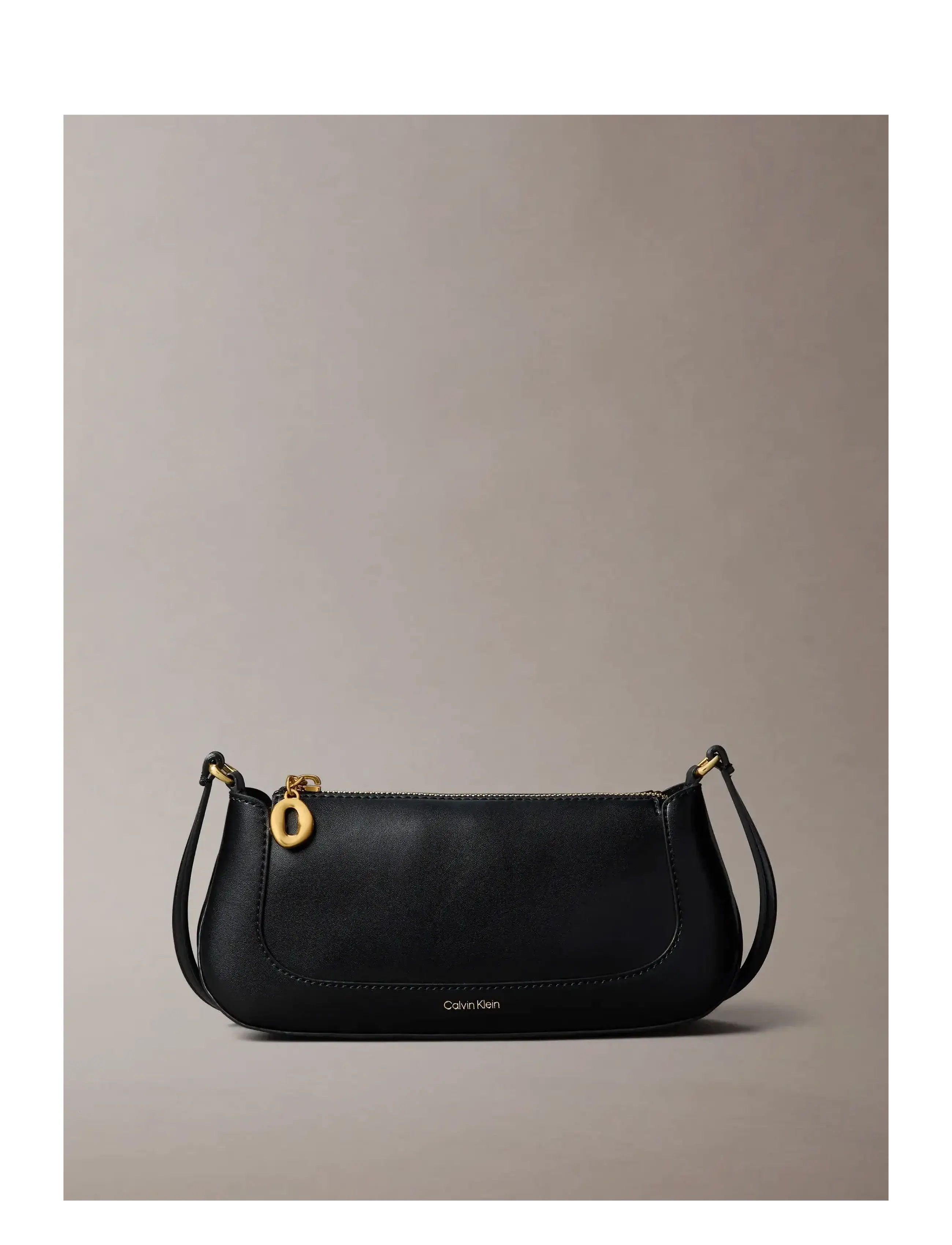 Calvin Klein Hardware Zip Crossbody, One Size, Black, Tasker > Crossbody-Tasker, Dame