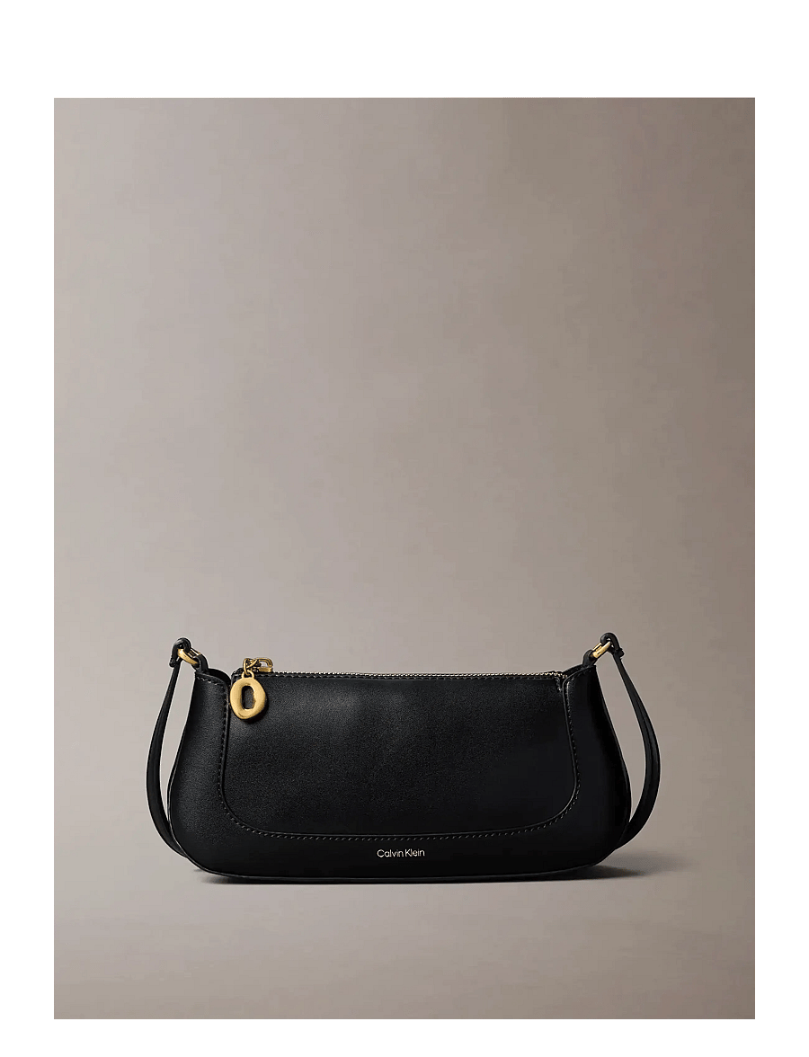 Calvin Klein - HARDWARE ZIP CROSSBODY - crossbody tassen - black - 0