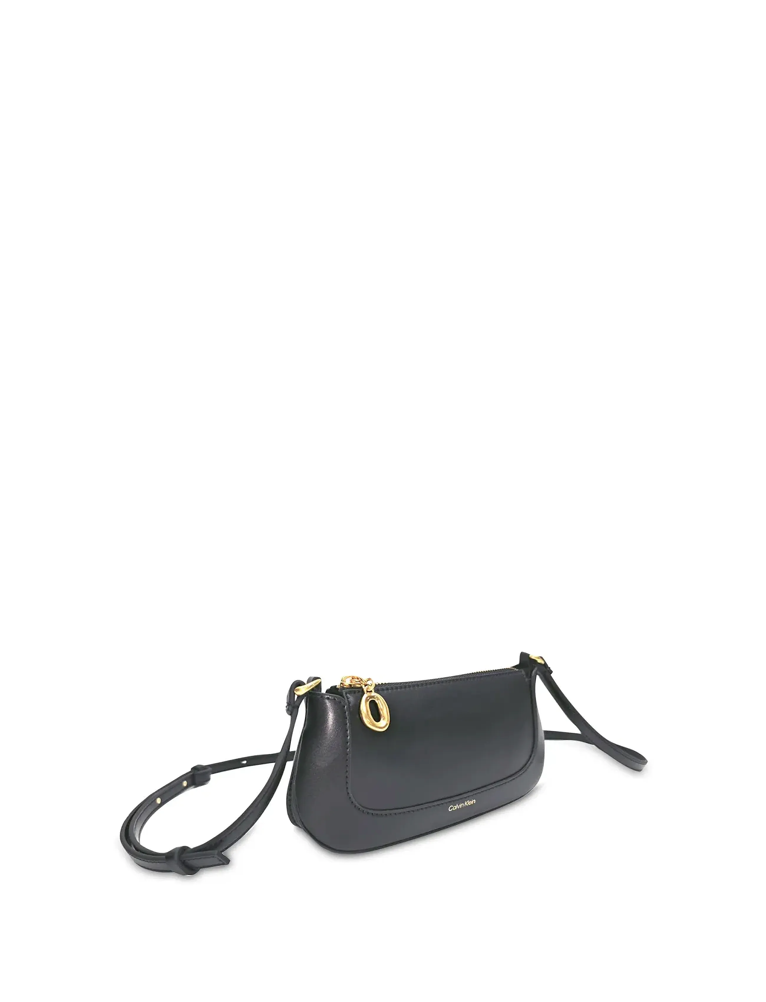 Calvin Klein - HARDWARE ZIP CROSSBODY - crossbody bags - black - 4