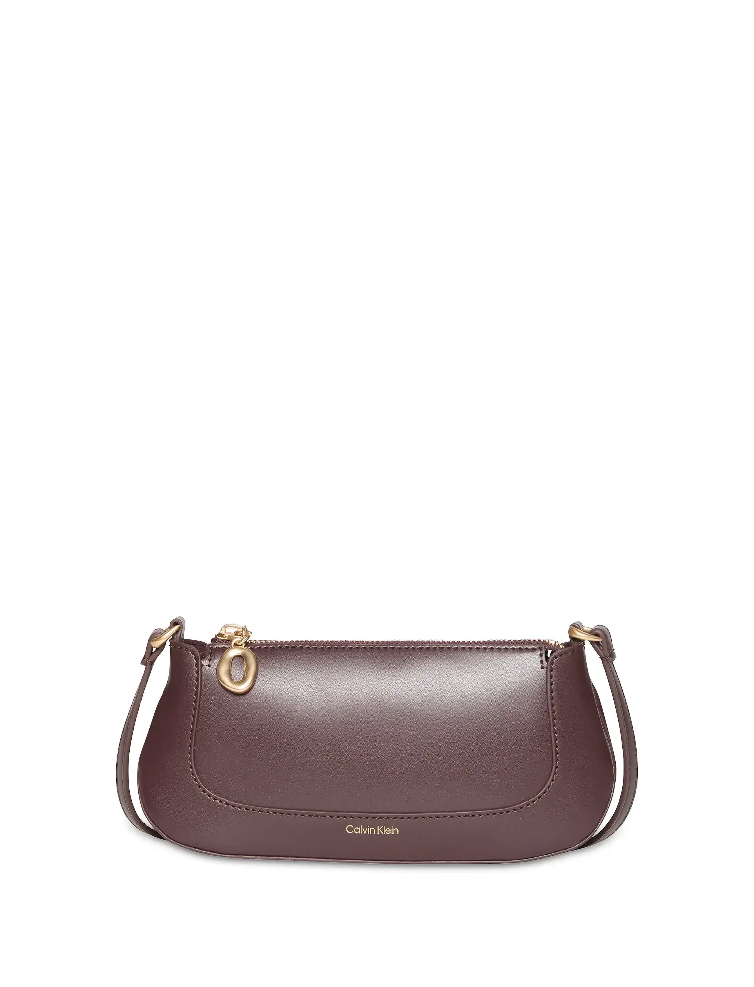 Calvin Klein - HARDWARE ZIP CROSSBODY - crossbody bags - fudge - 5