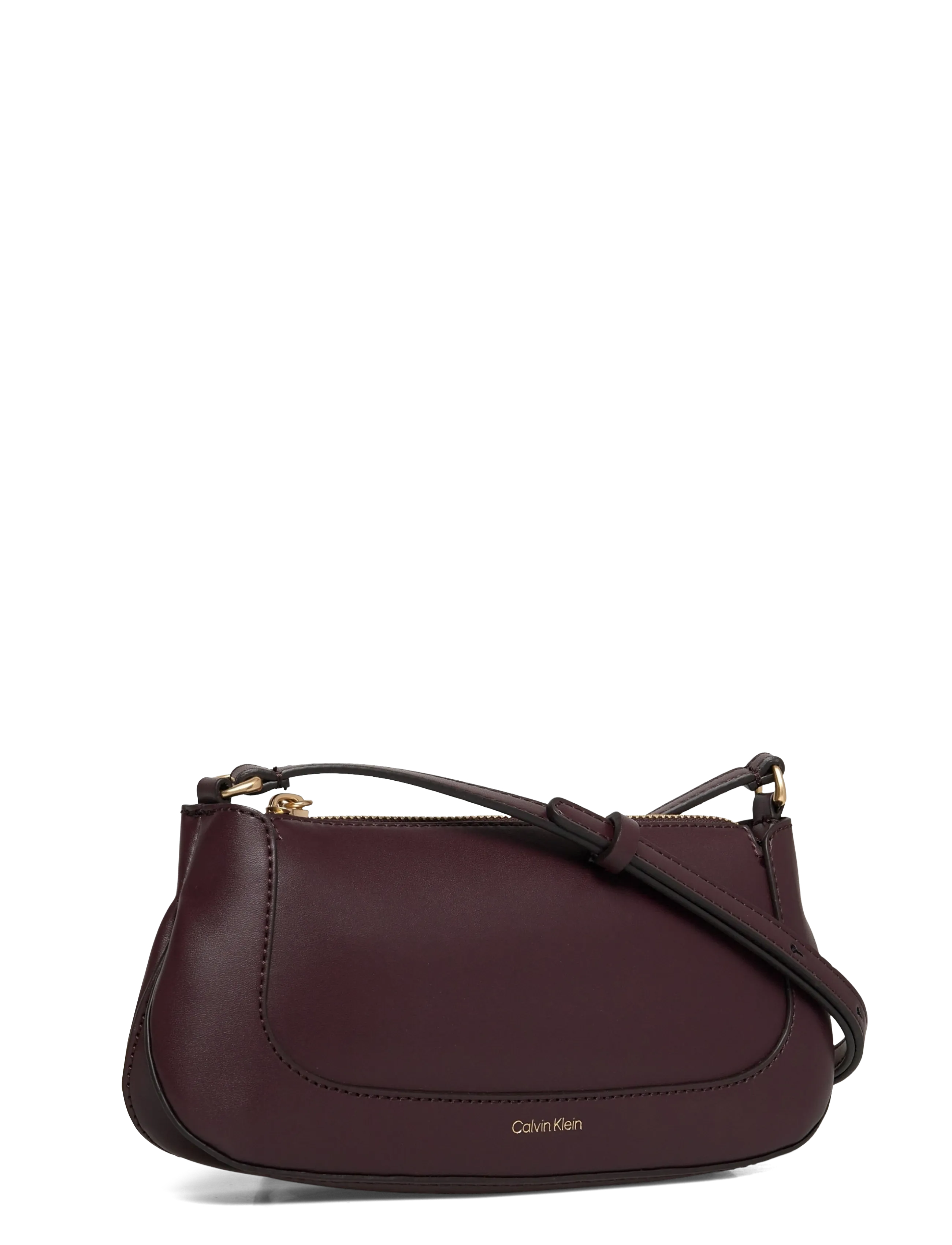 Calvin Klein - HARDWARE ZIP CROSSBODY - crossbody bags - fudge - 3