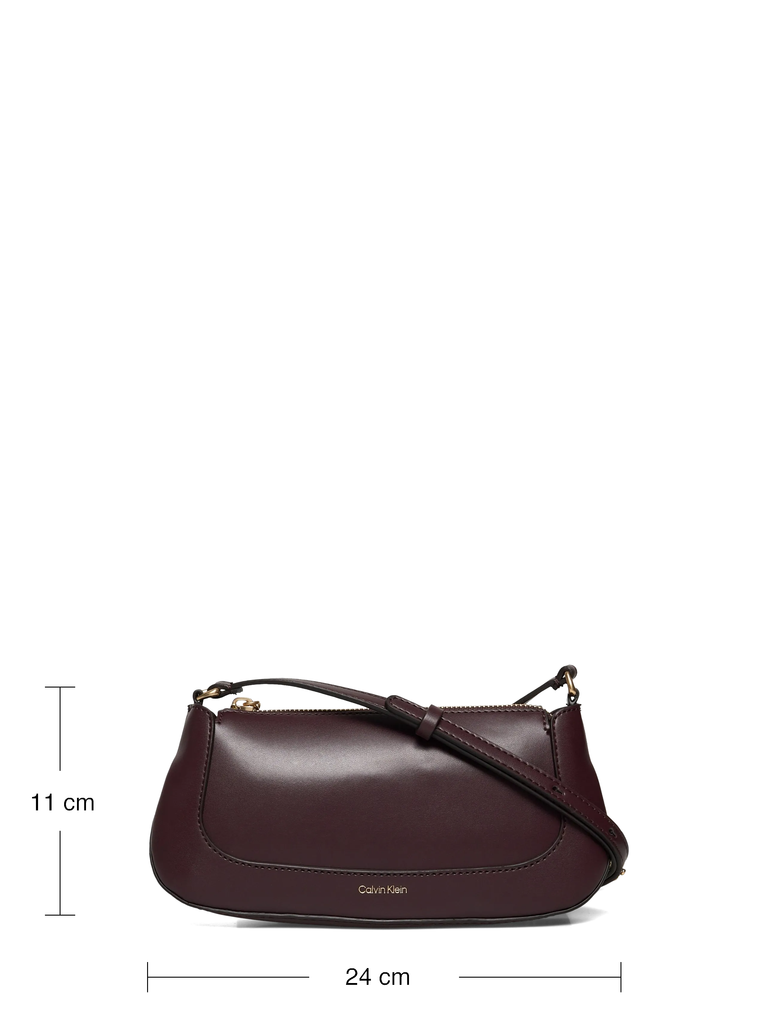 Calvin Klein - HARDWARE ZIP CROSSBODY - crossbody bags - fudge - 4