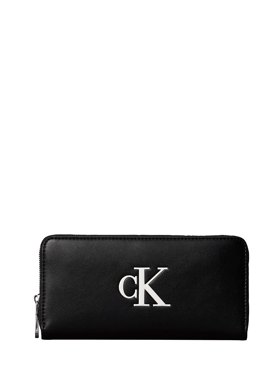 Calvin Klein - BOLD CK LONG ZIP AROUND - black white - 0