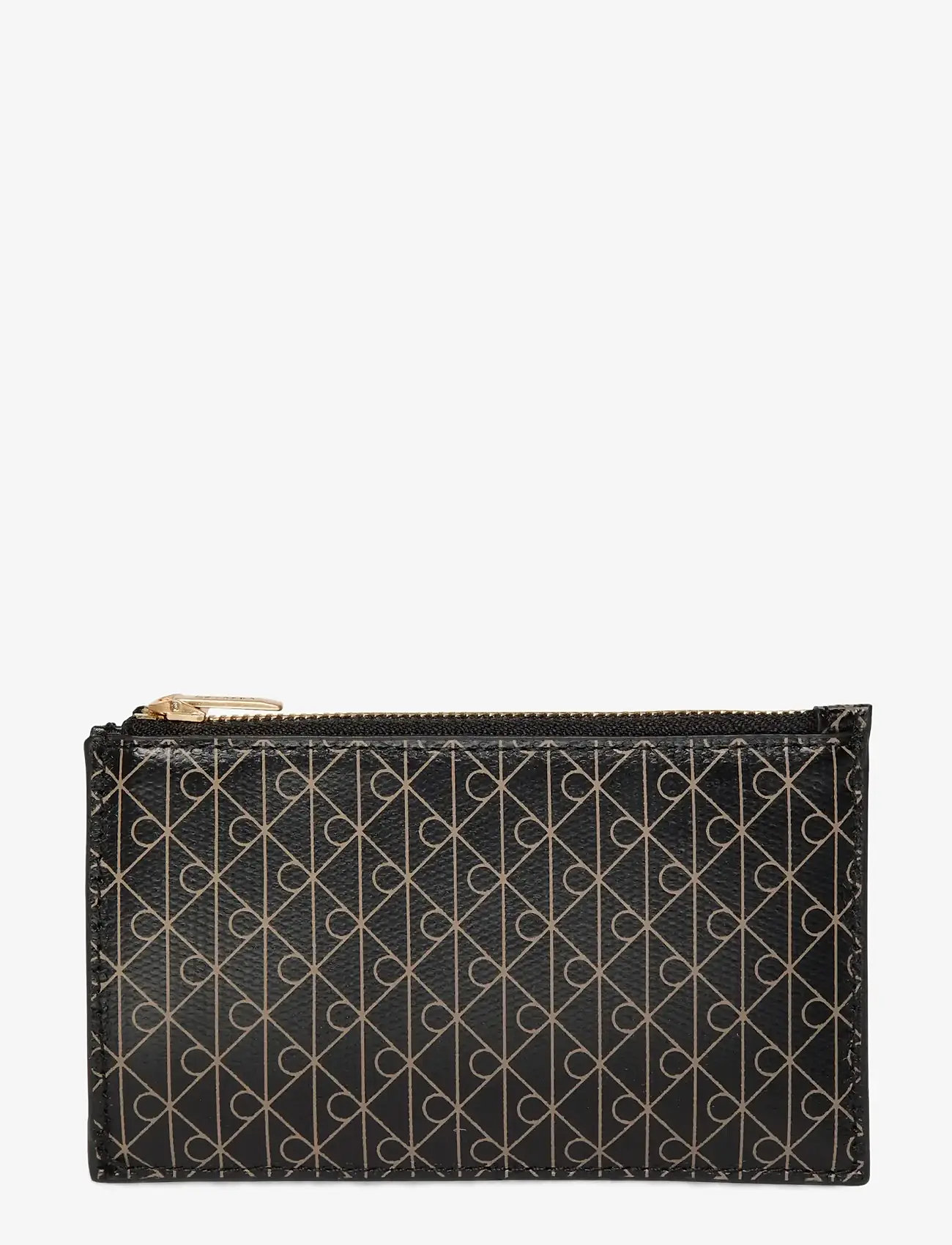 Calvin Klein - EMBLEM AOP TOP ZIP CARDCASE - card holders - black aop - 2