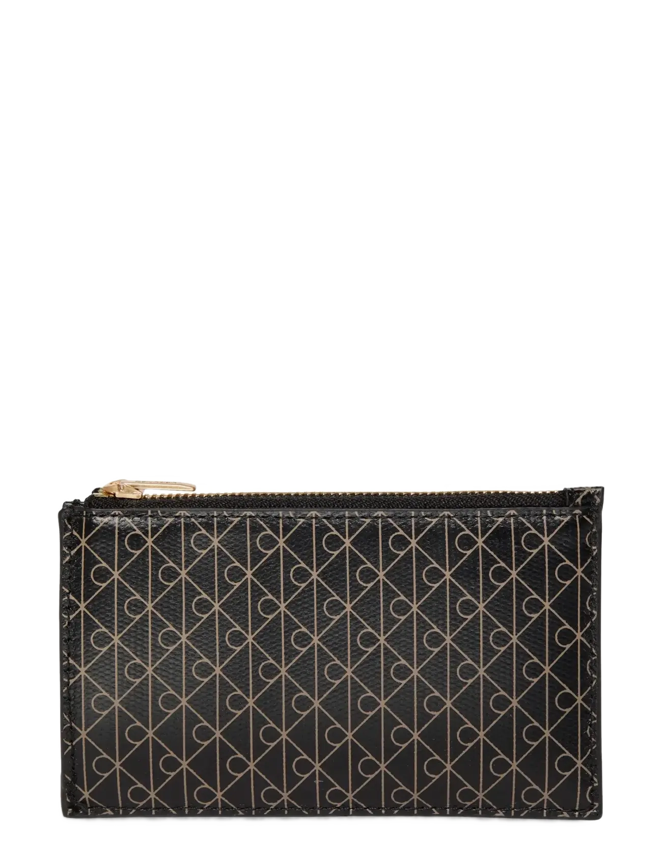 Calvin Klein - EMBLEM AOP TOP ZIP CARDCASE - kortholdere - black aop - 2