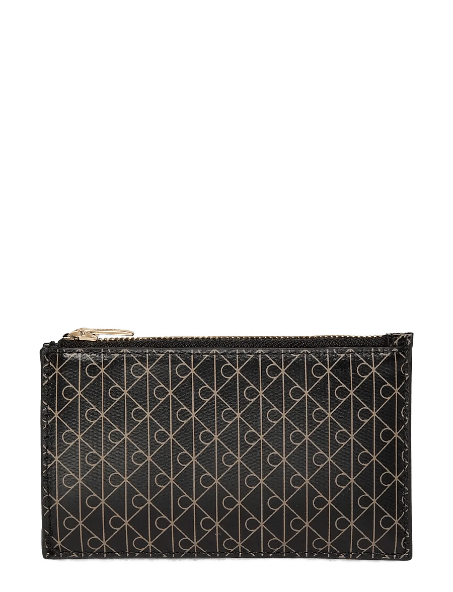 Calvin Klein - EMBLEM AOP TOP ZIP CARDCASE - card holders - black aop - 2