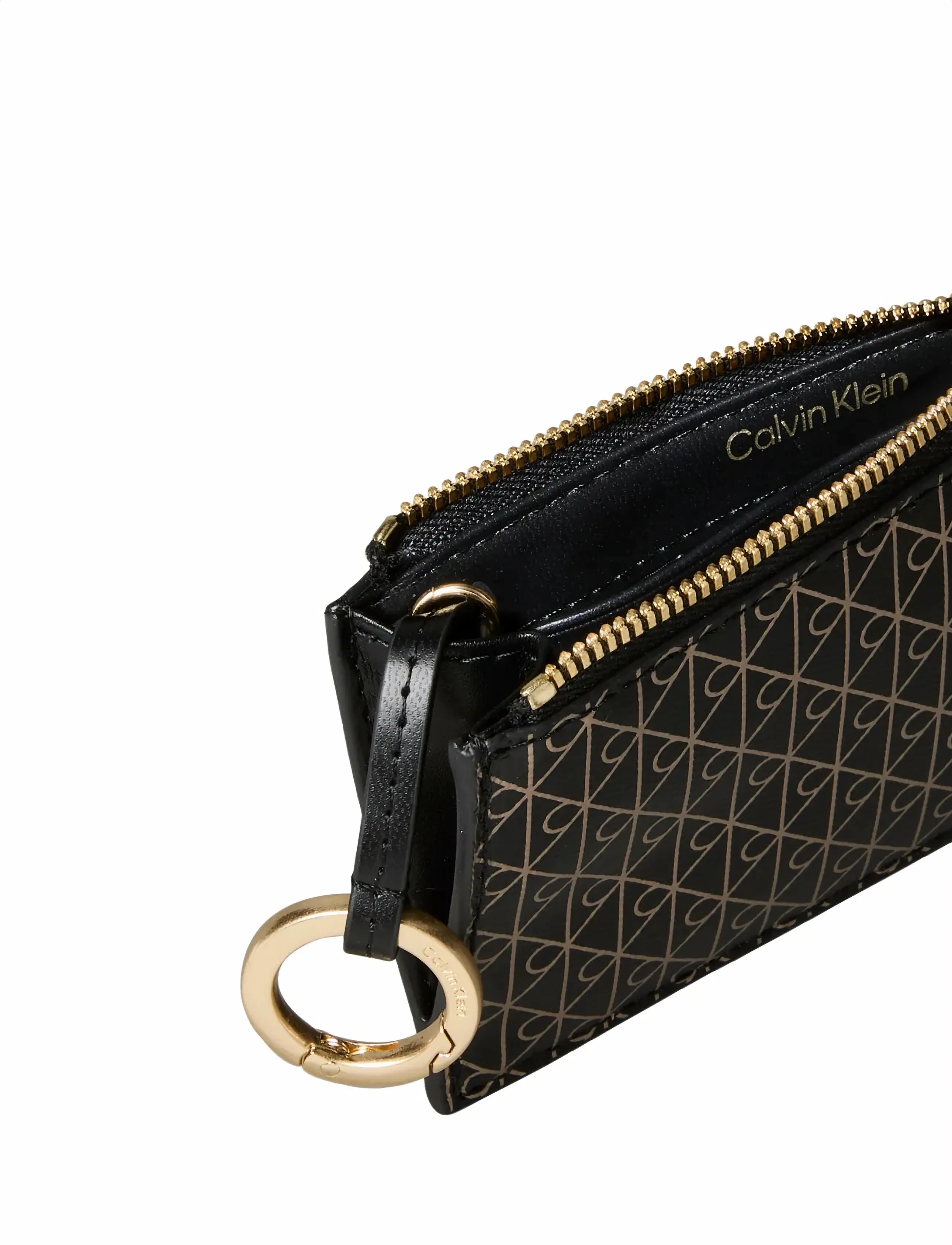 Calvin Klein - EMBLEM AOP TOP ZIP CARDCASE - kortholdere - black aop - 3