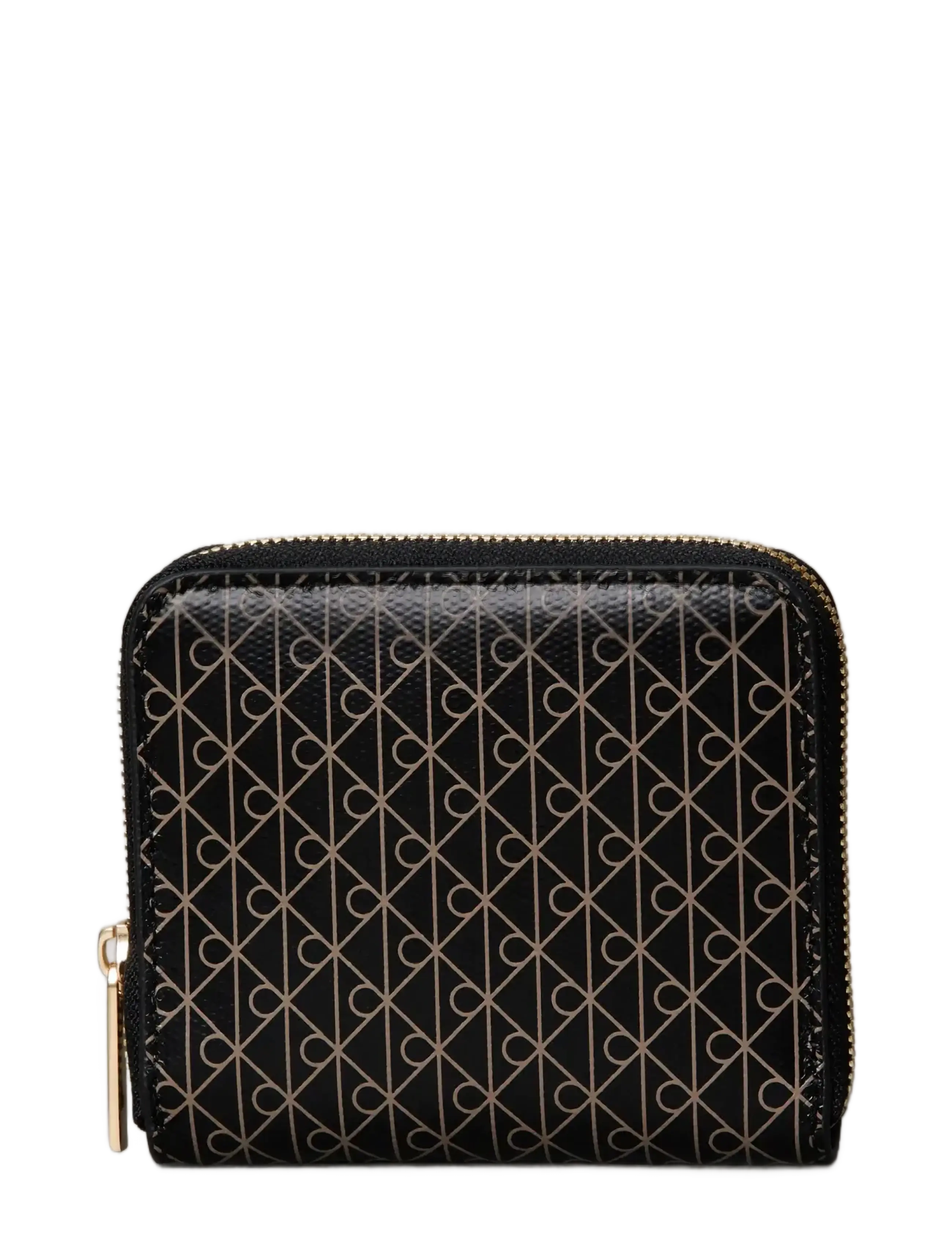 Calvin Klein Emblem Aop Square Zip Around, One Size, Black, Kortholdere & Punge > Punge, Dame