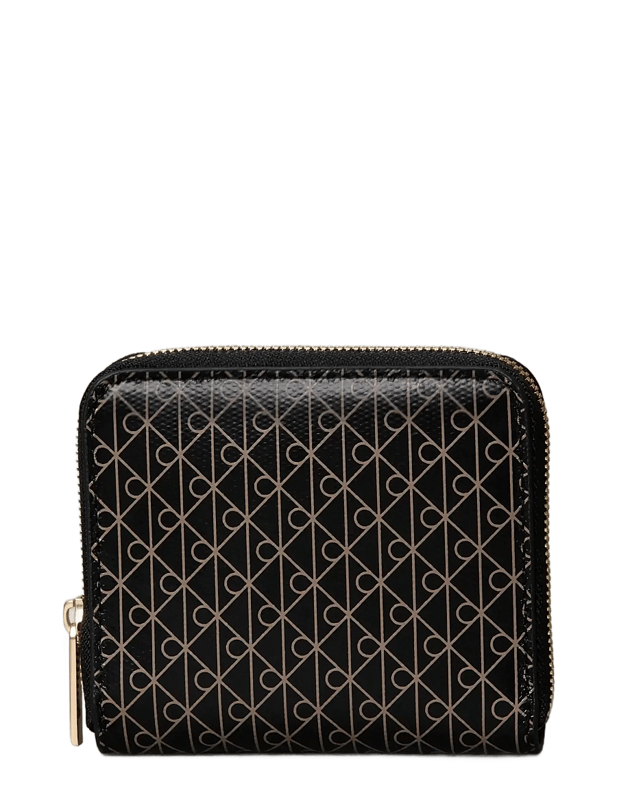Calvin Klein - EMBLEM AOP SQUARE ZIP AROUND - rahakotid - black aop - 0