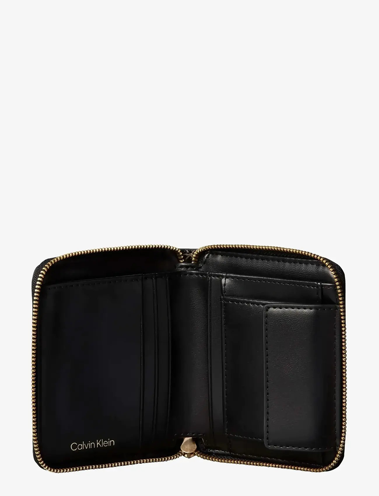 Calvin Klein - EMBLEM AOP SQUARE ZIP AROUND - plånböcker - black aop - 2