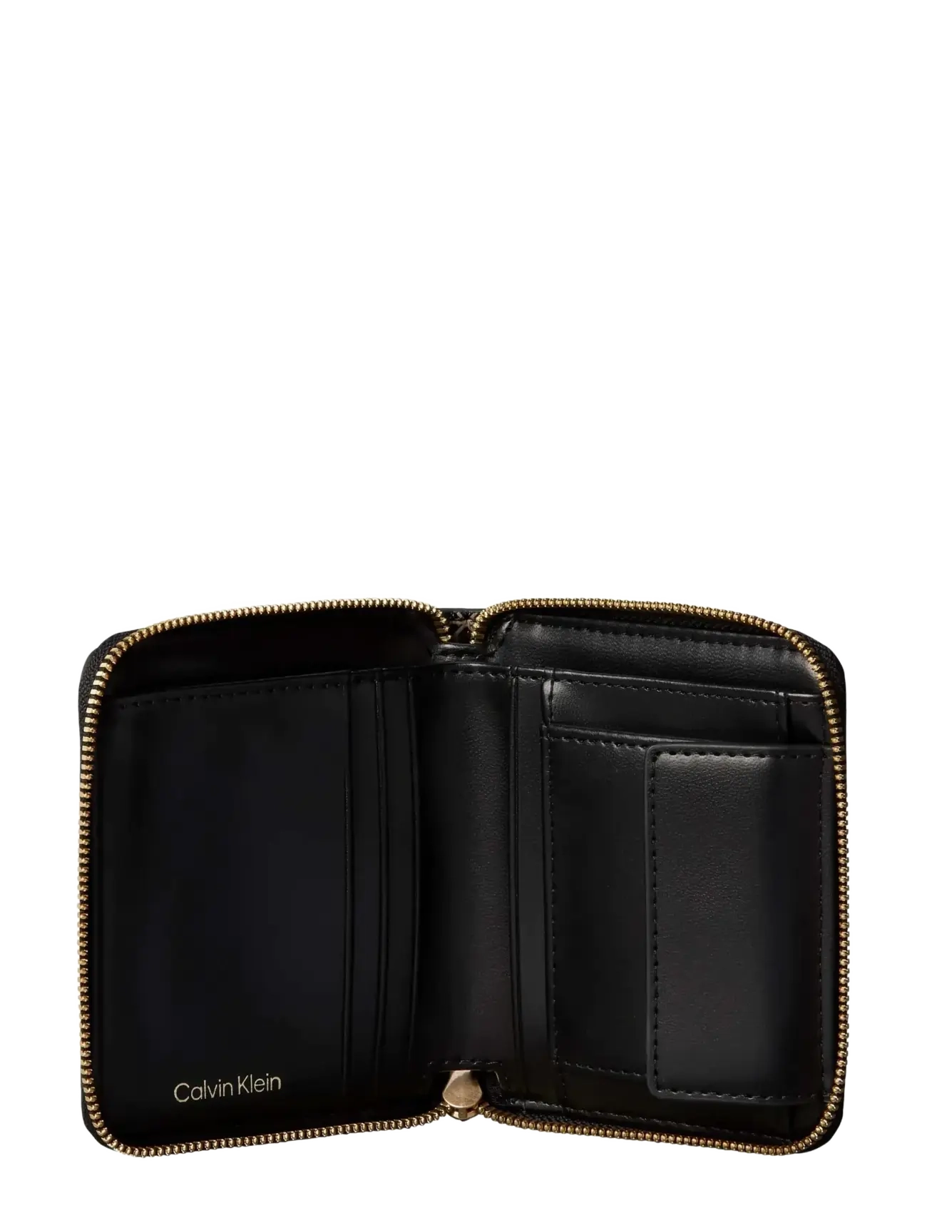 Calvin Klein - EMBLEM AOP SQUARE ZIP AROUND - portemonnaies - black aop - 2